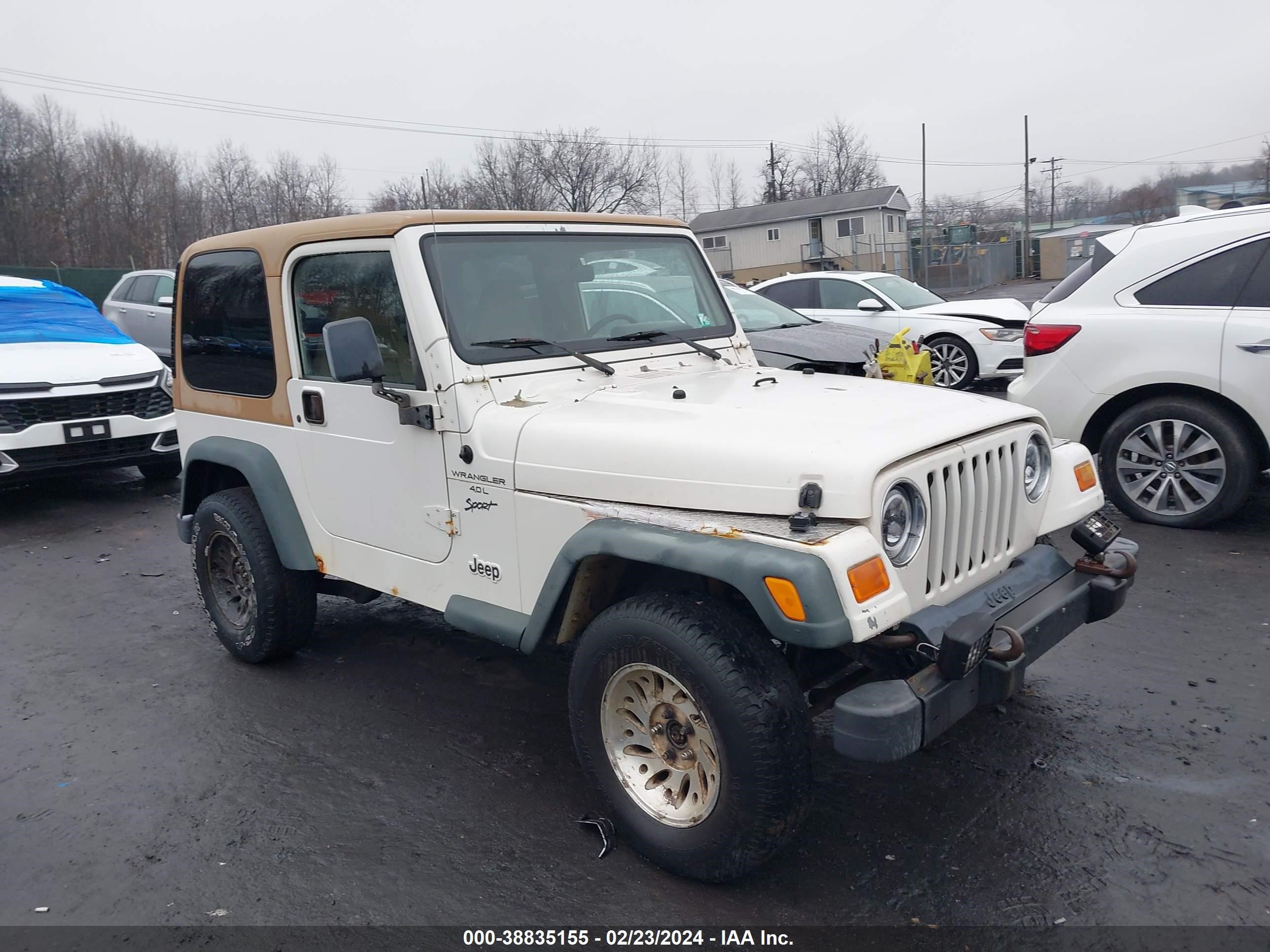 JEEP WRANGLER 2000 1j4fa49s1yp761877