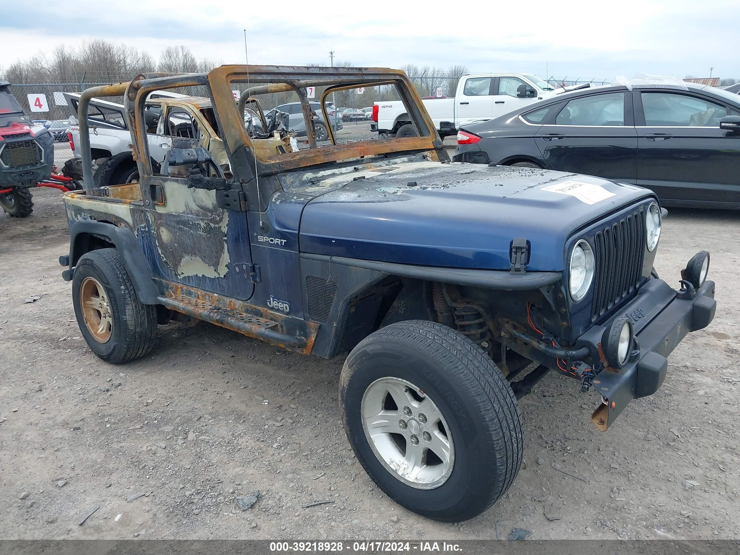 JEEP WRANGLER 2004 1j4fa49s24p738568