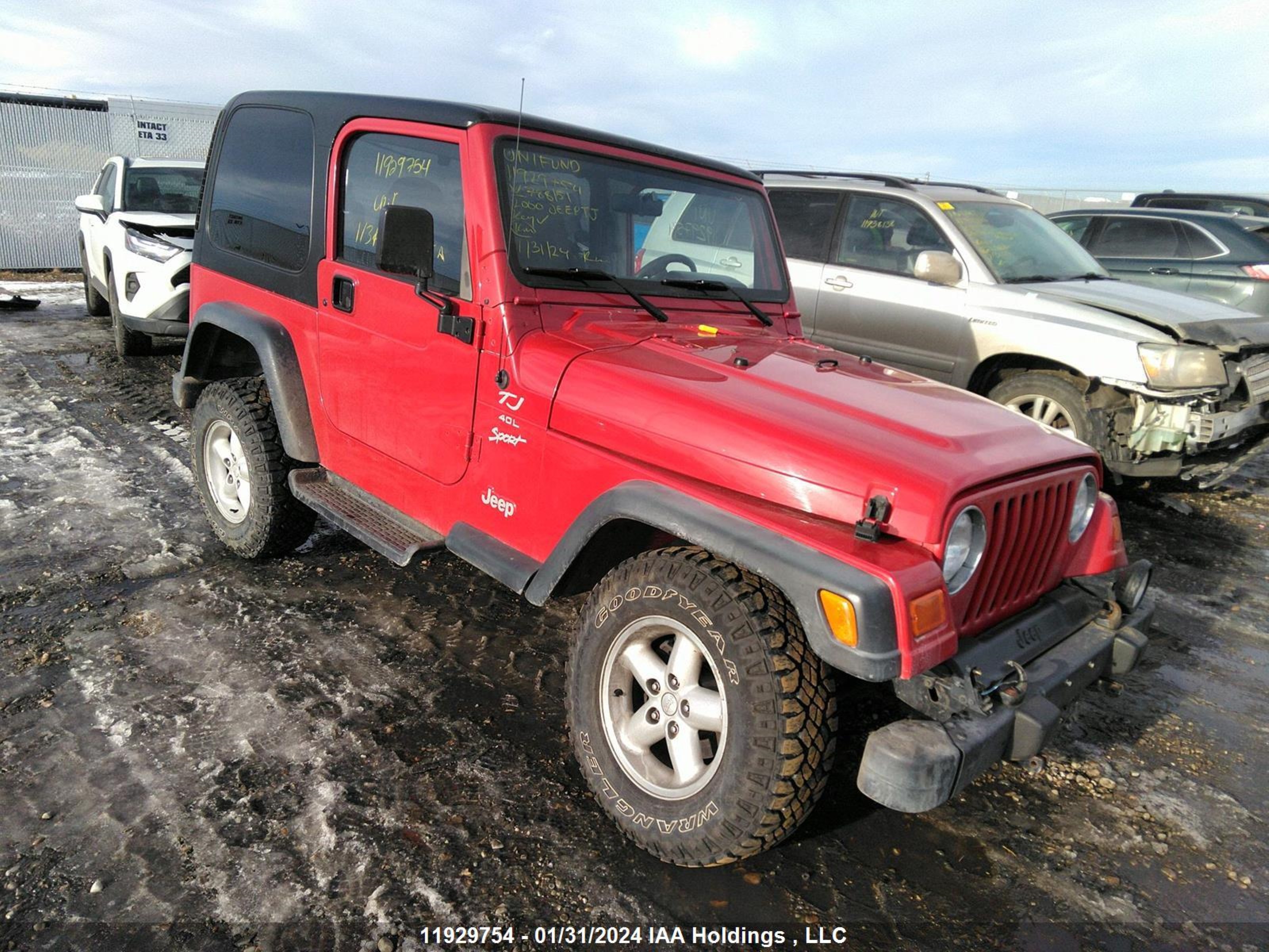 JEEP WRANGLER 2000 1j4fa49s2yp788151