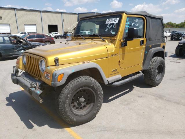 JEEP WRANGLER 2003 1j4fa49s33p327162