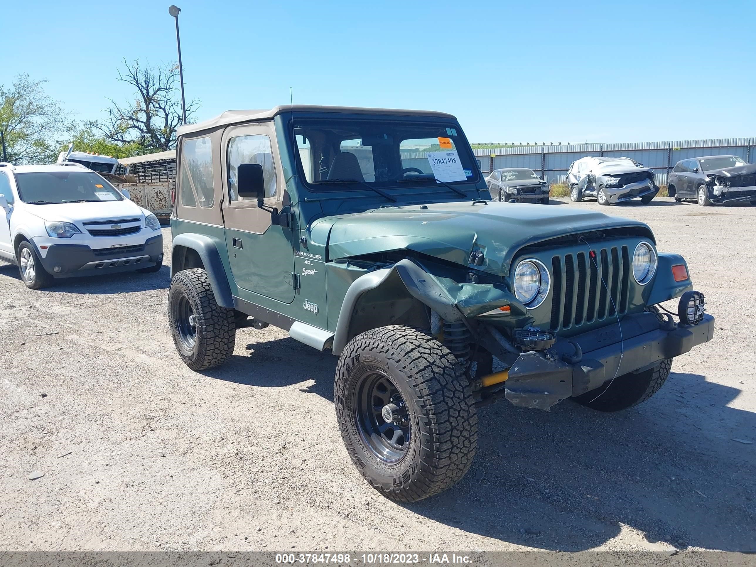 JEEP WRANGLER 2000 1j4fa49s3yp728881