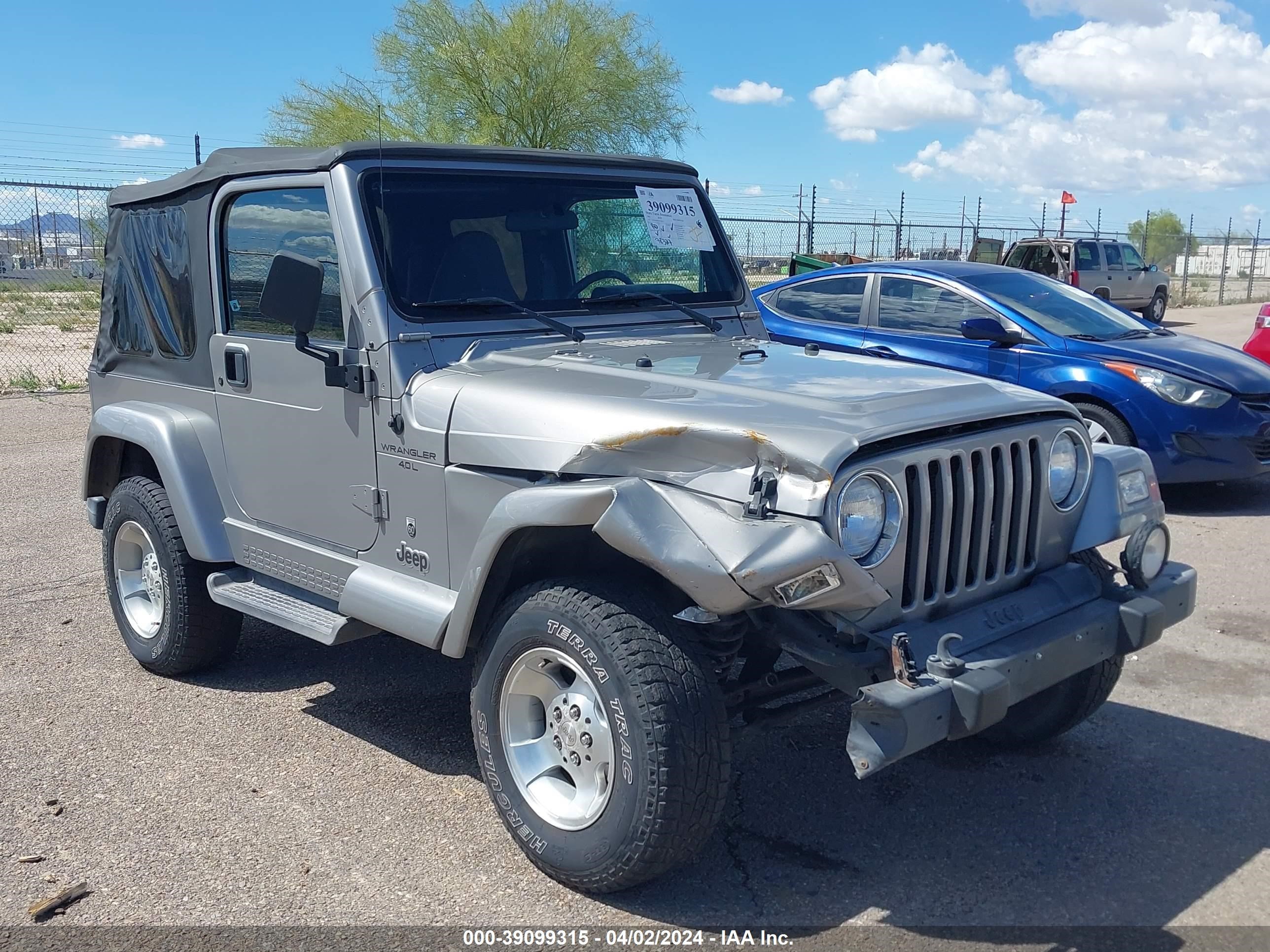 JEEP WRANGLER 2001 1j4fa49s41p358675