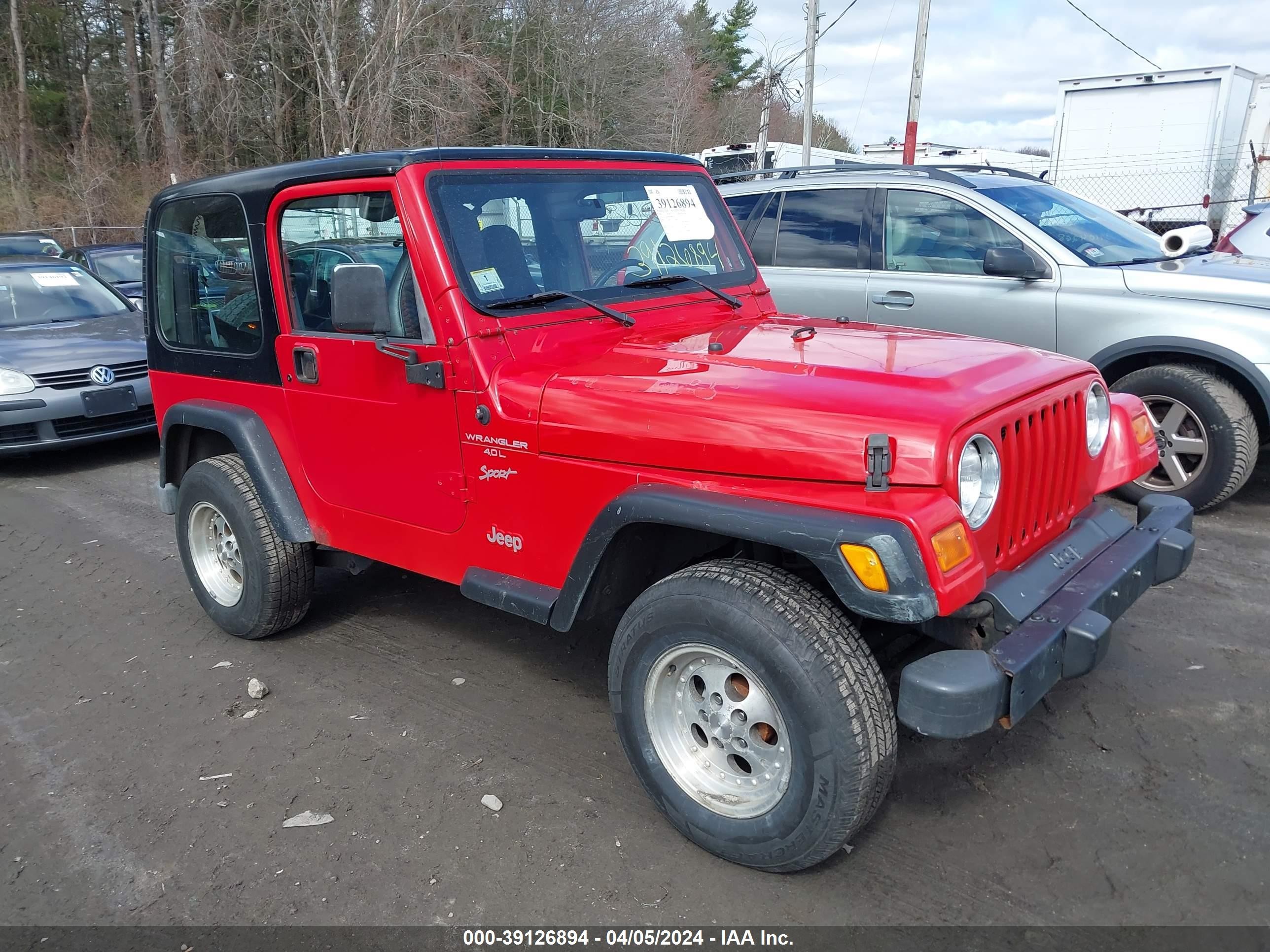 JEEP WRANGLER 2000 1j4fa49s4yp770380