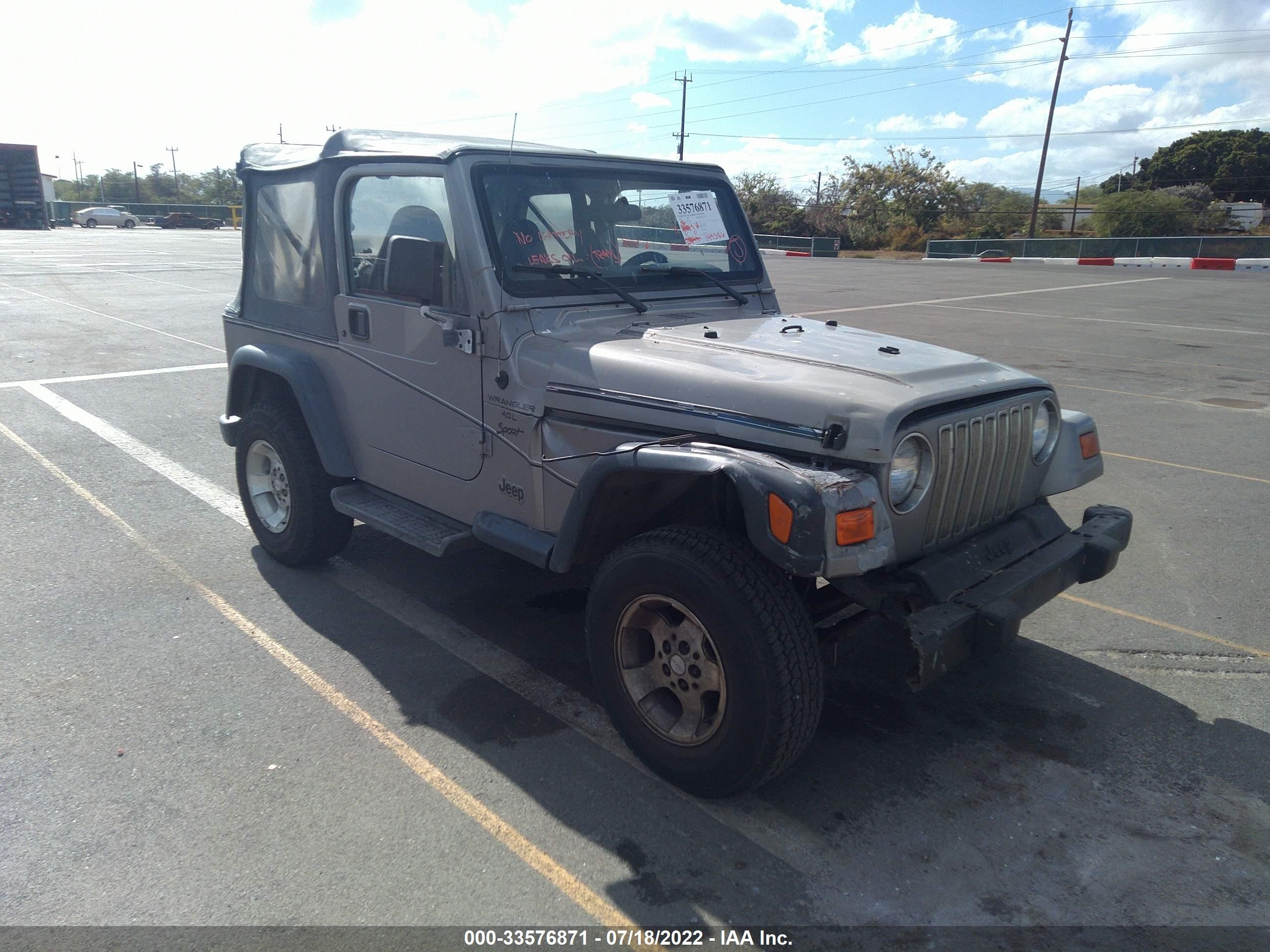 JEEP WRANGLER 2001 1j4fa49s61p368298