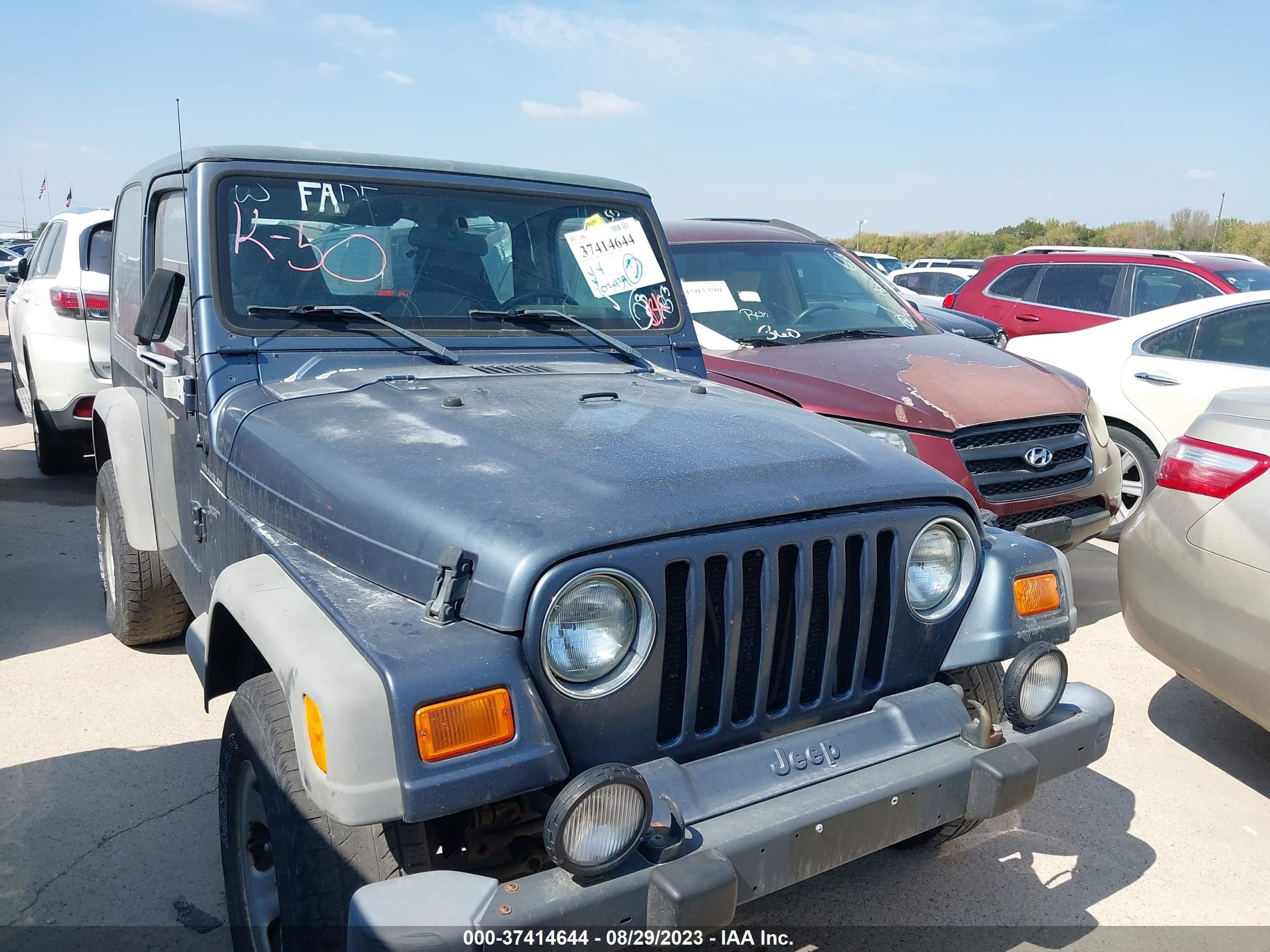 JEEP WRANGLER 2002 1j4fa49s62p714271