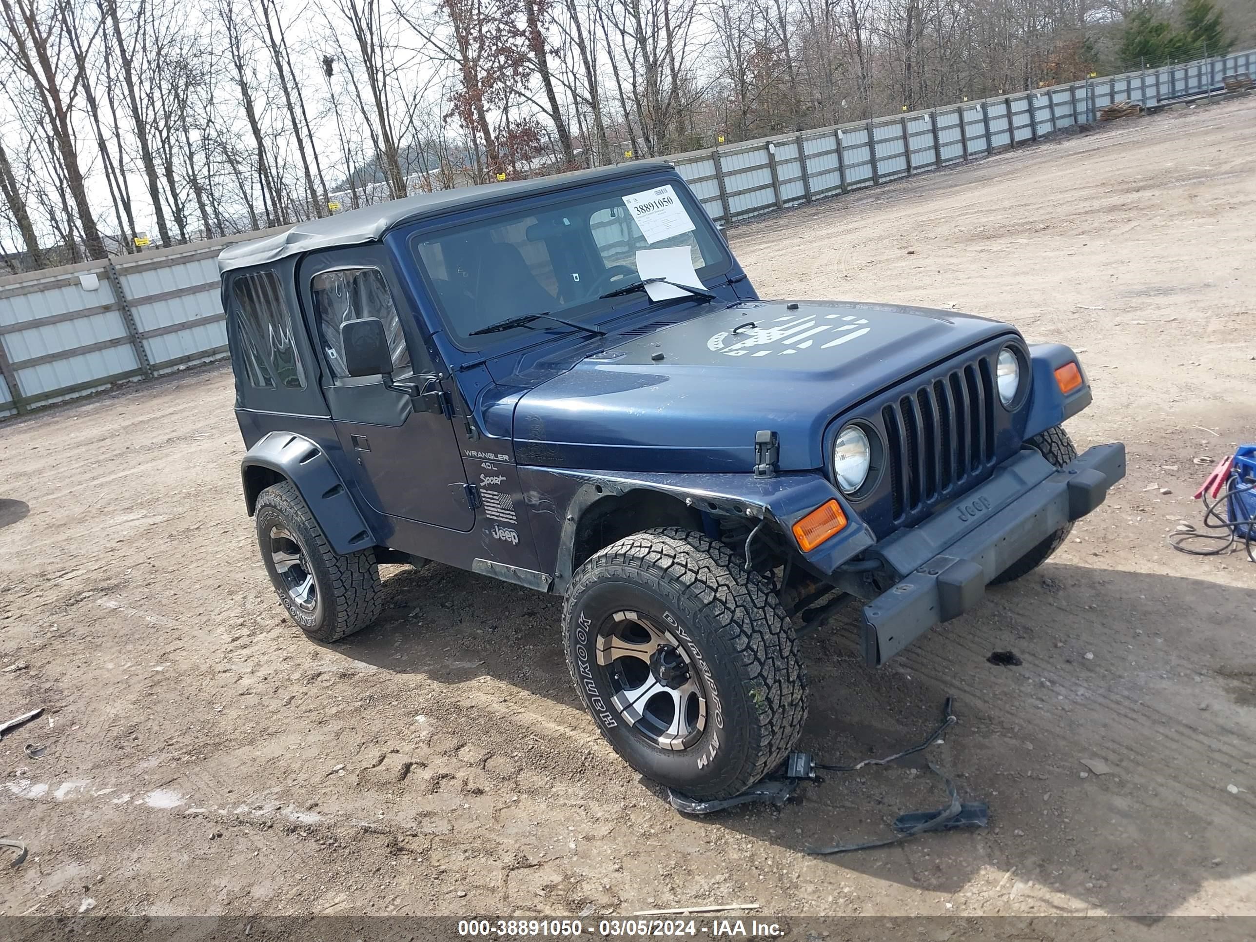 JEEP WRANGLER 2001 1j4fa49s71p321426