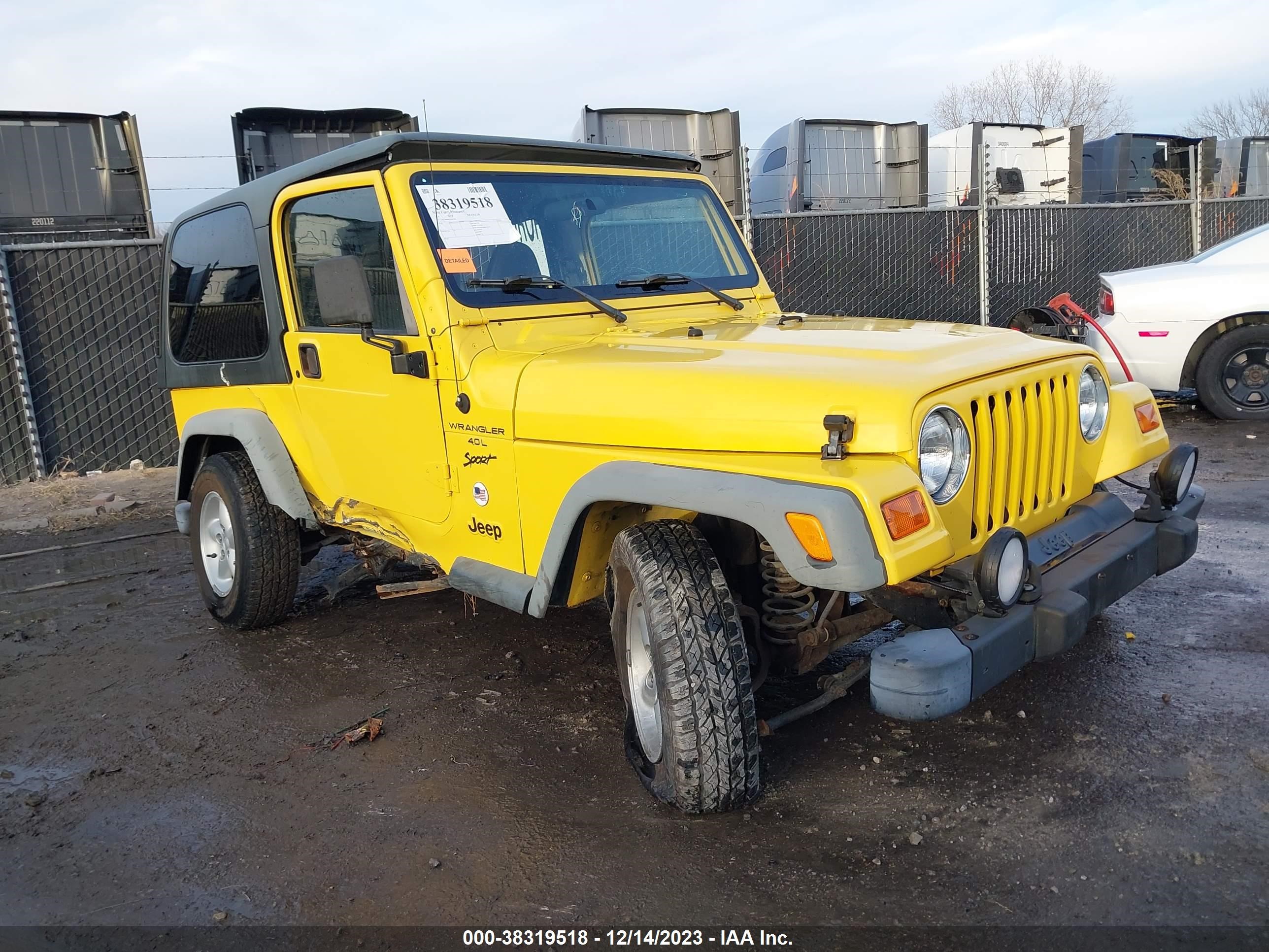 JEEP WRANGLER 2001 1j4fa49s81p304196