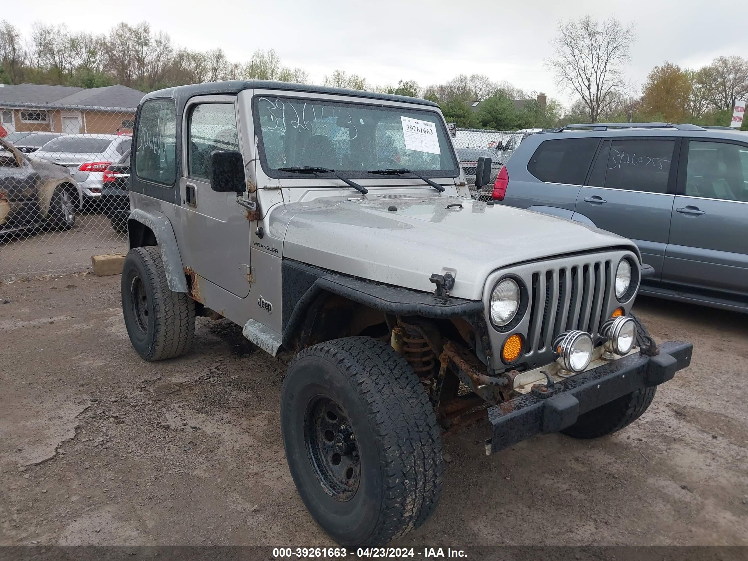 JEEP WRANGLER 2001 1j4fa49s81p334928