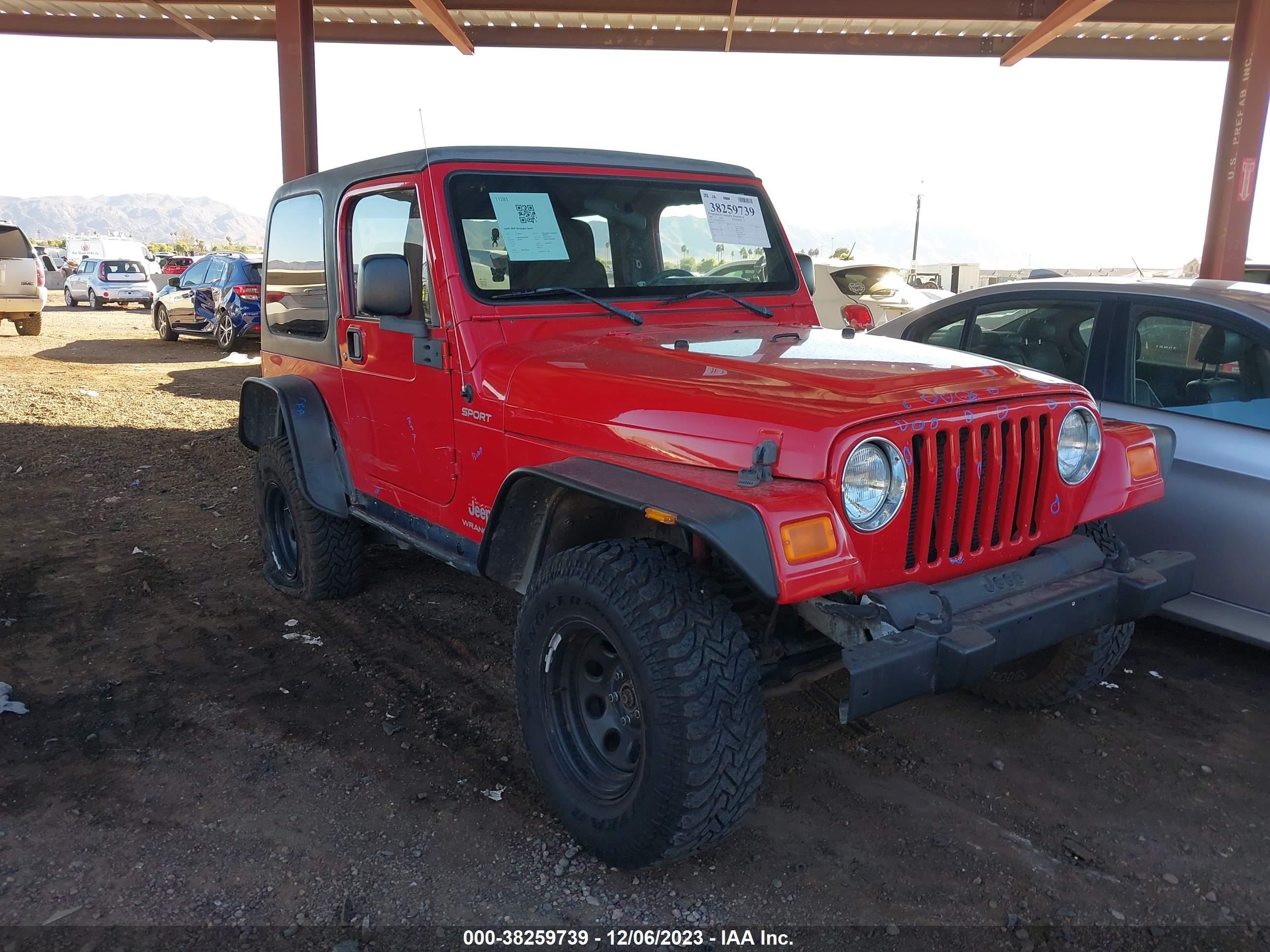 JEEP WRANGLER 2005 1j4fa49s85p379924