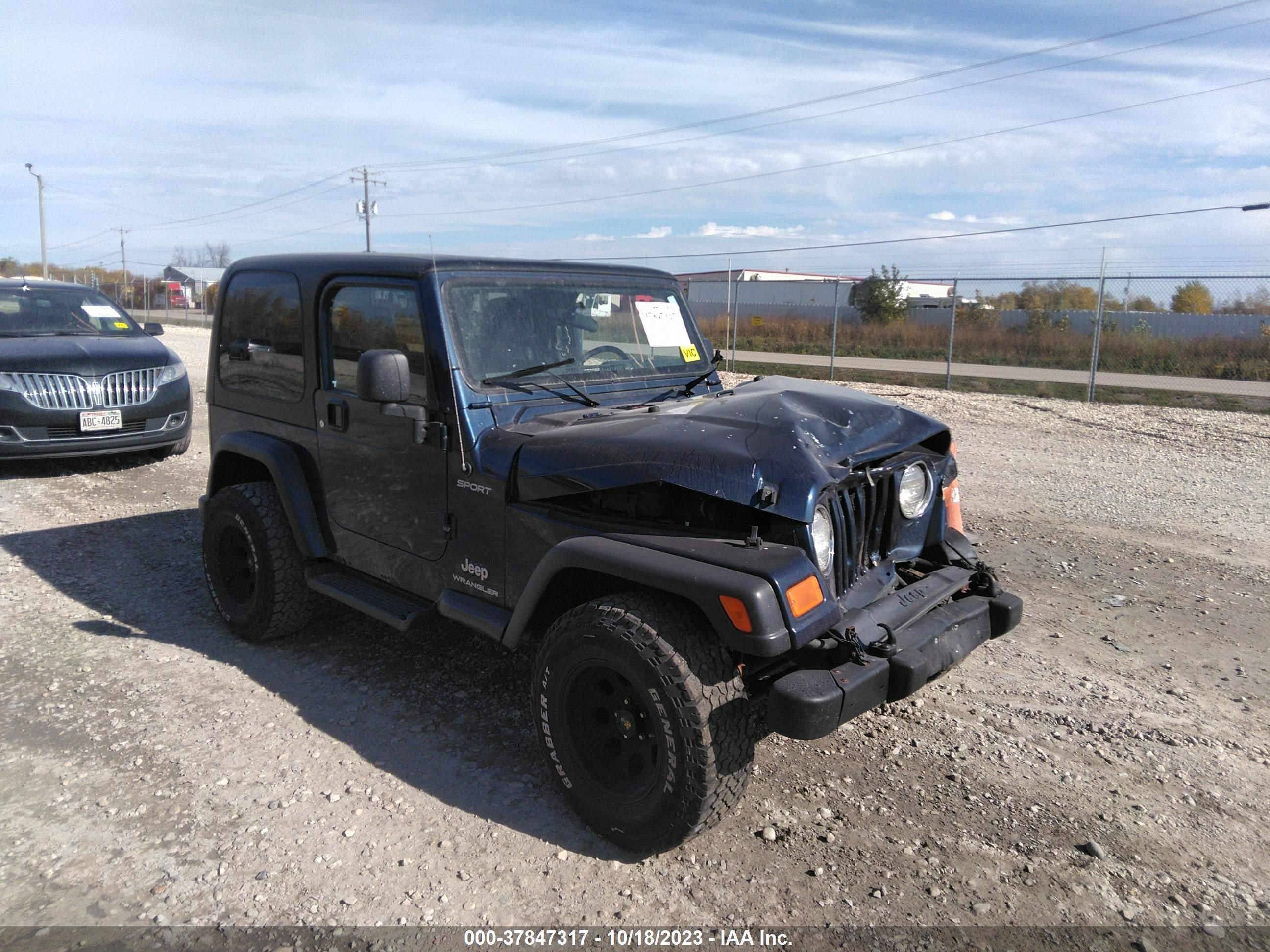 JEEP WRANGLER 2004 1j4fa49s94p800970