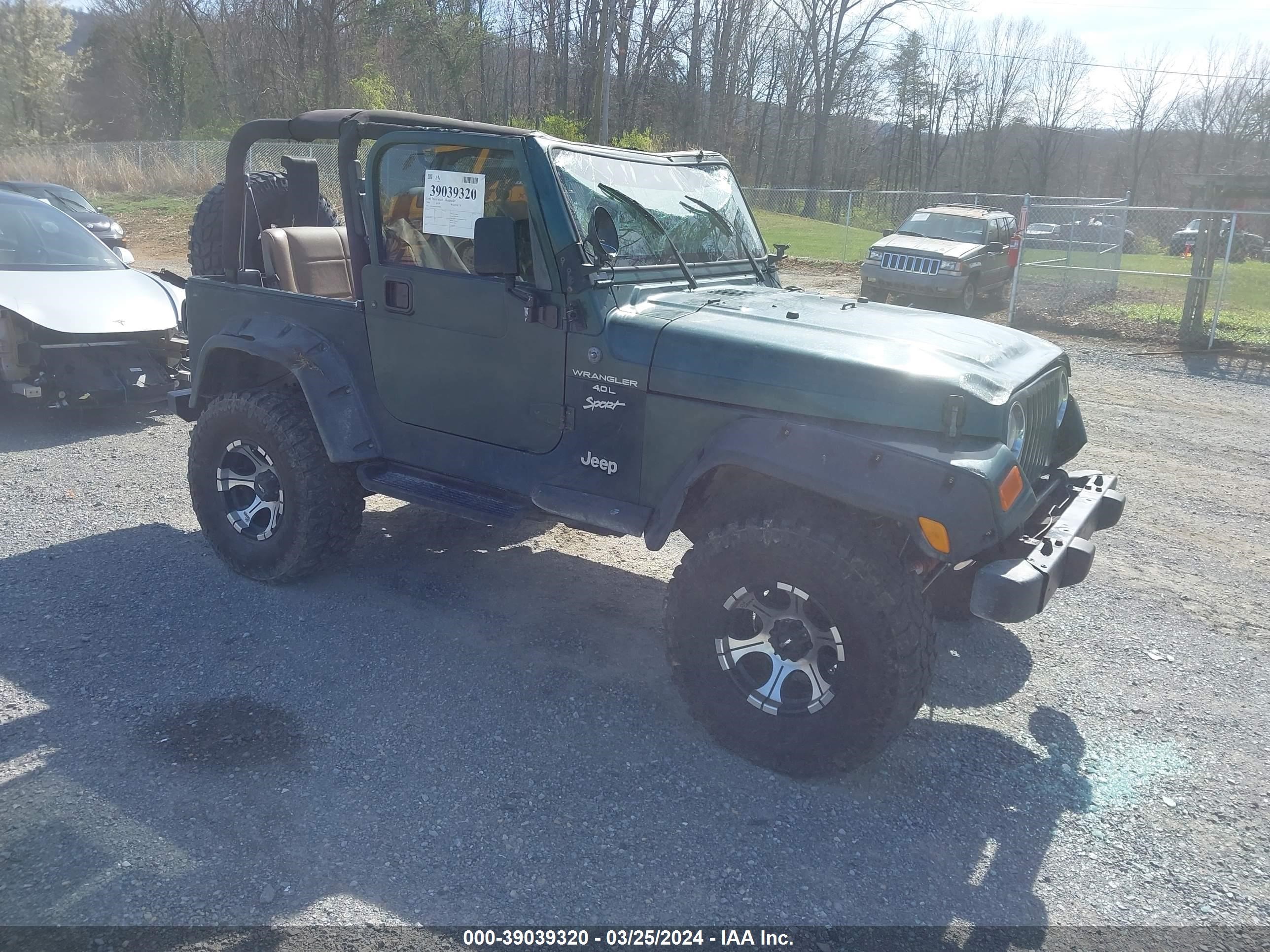 JEEP WRANGLER 2000 1j4fa49s9yp704990