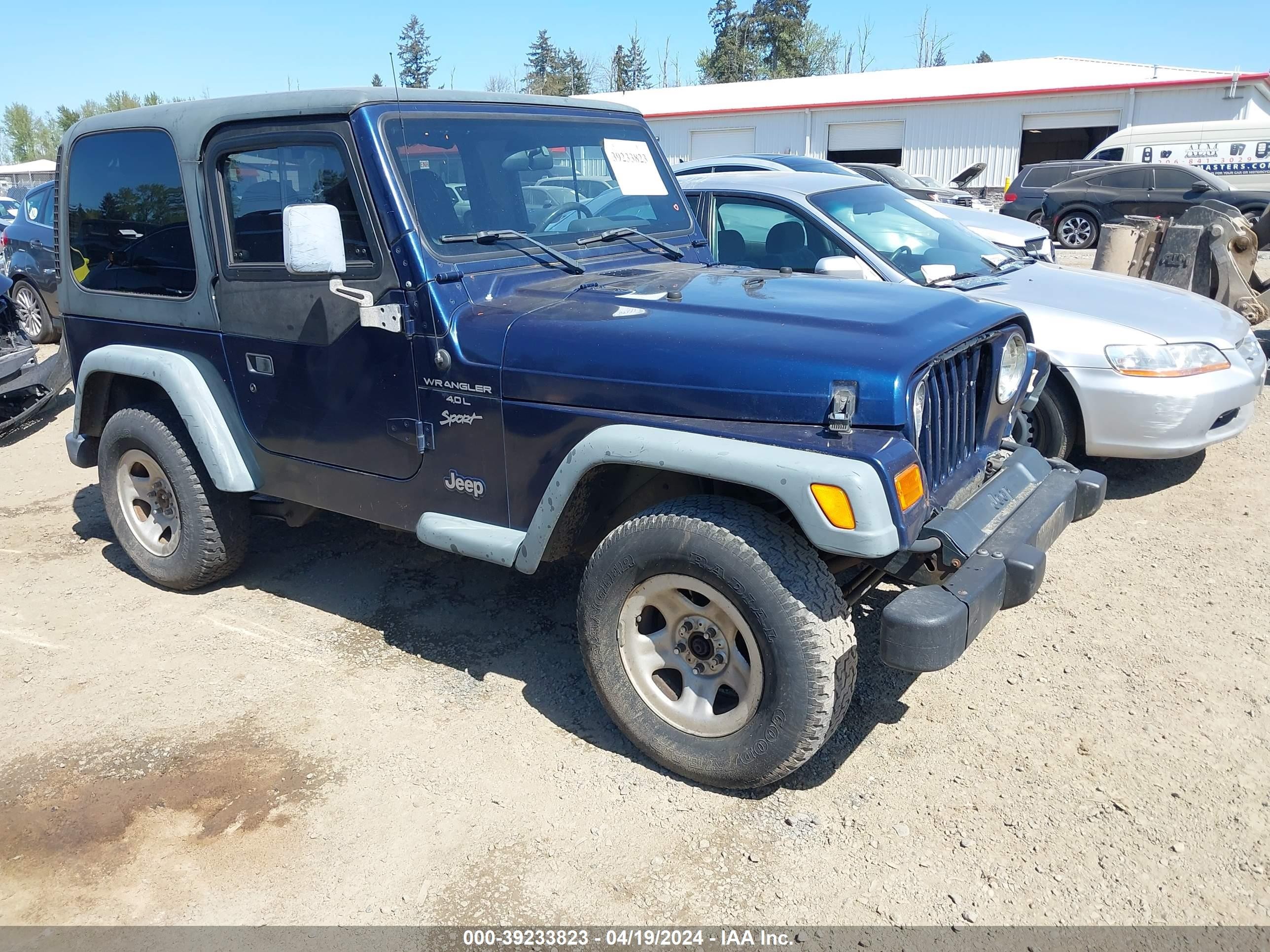 JEEP WRANGLER 2000 1j4fa49s9yp712944