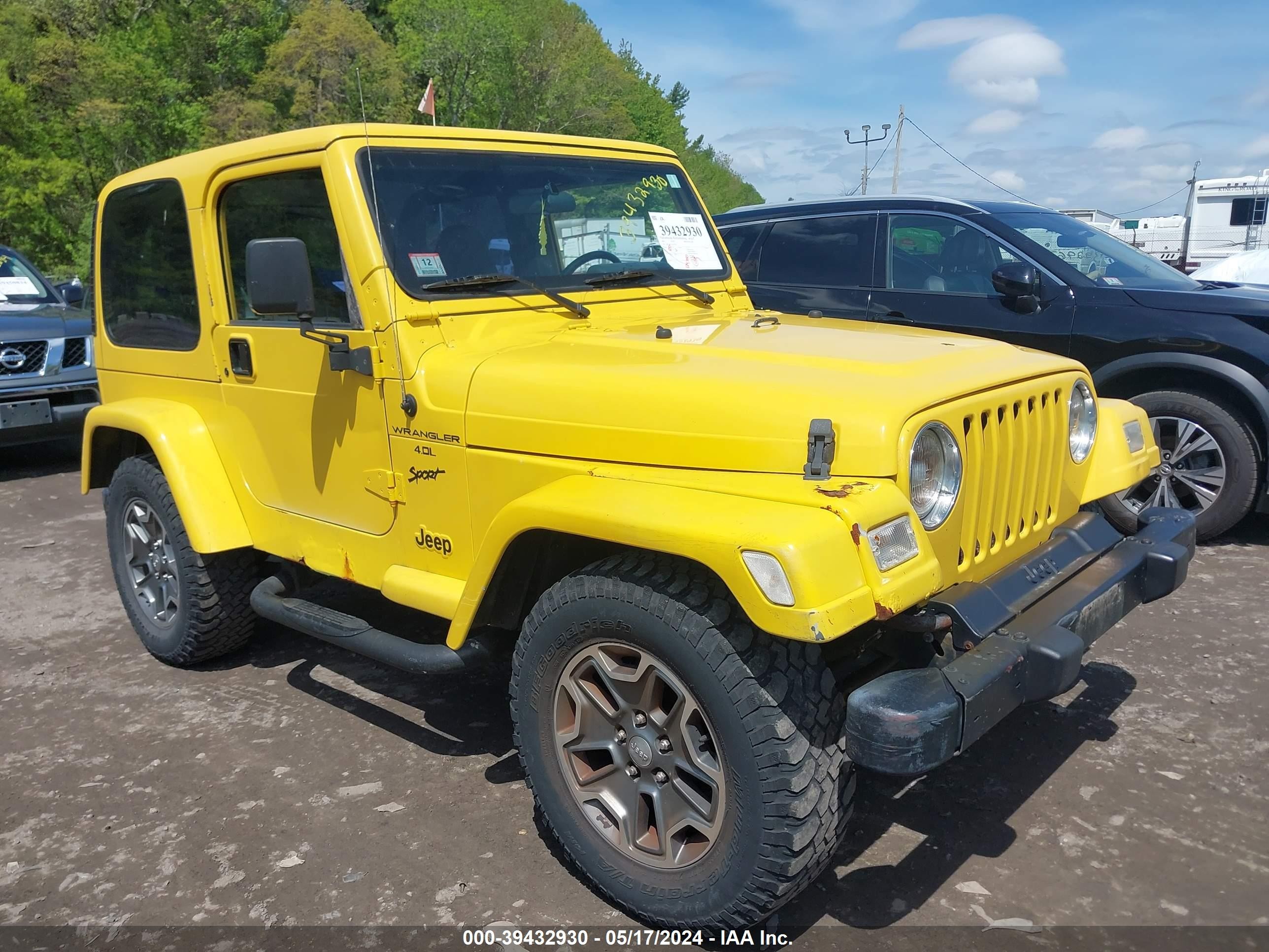 JEEP WRANGLER 2001 1j4fa49sx1p302014