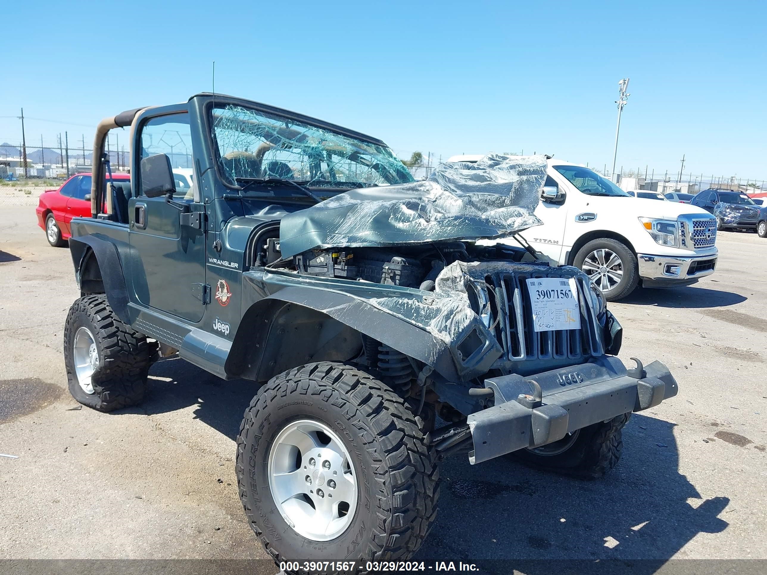 JEEP WRANGLER 2002 1j4fa59s02p711081