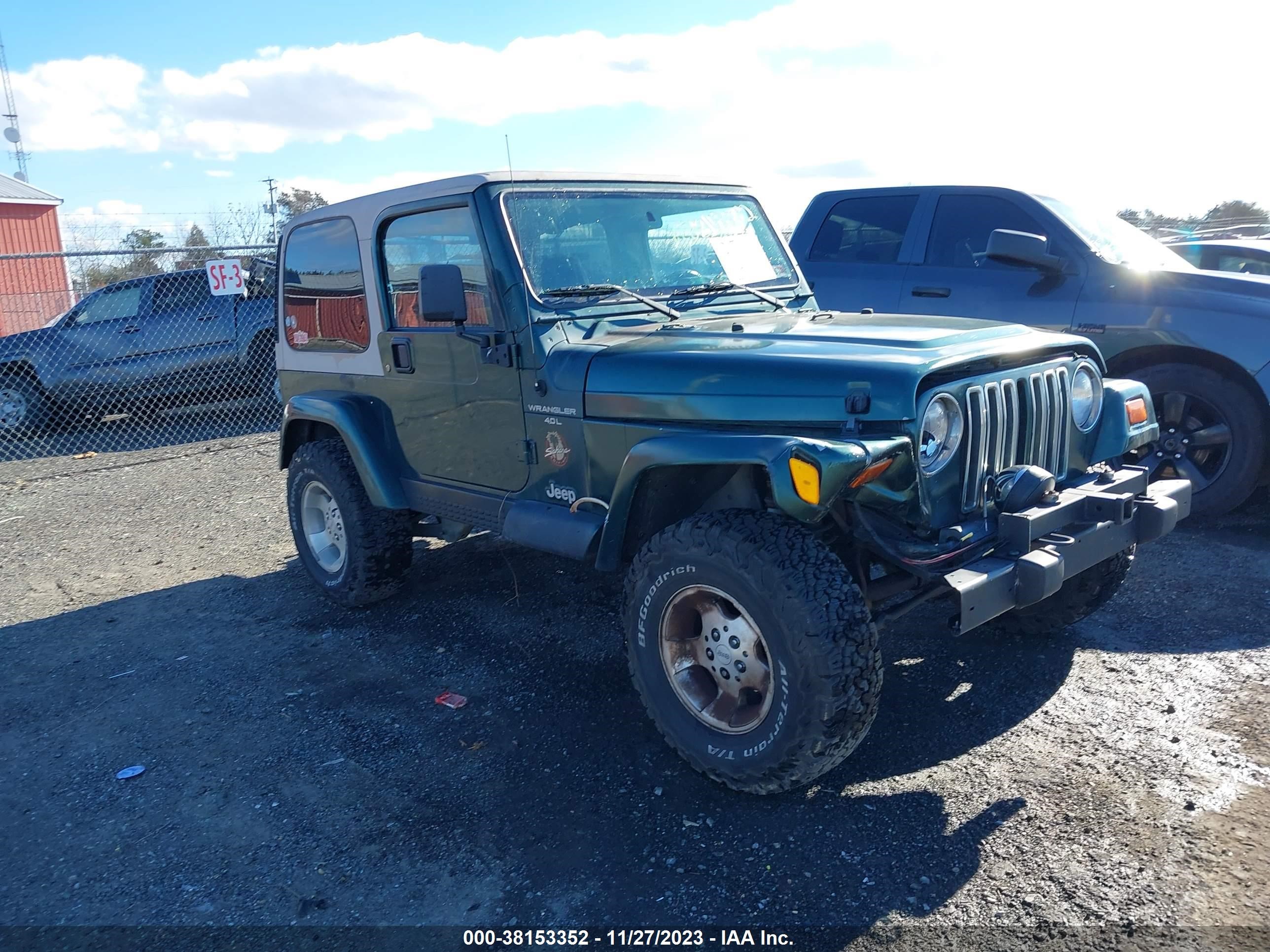 JEEP WRANGLER 2001 1j4fa59s11p310802