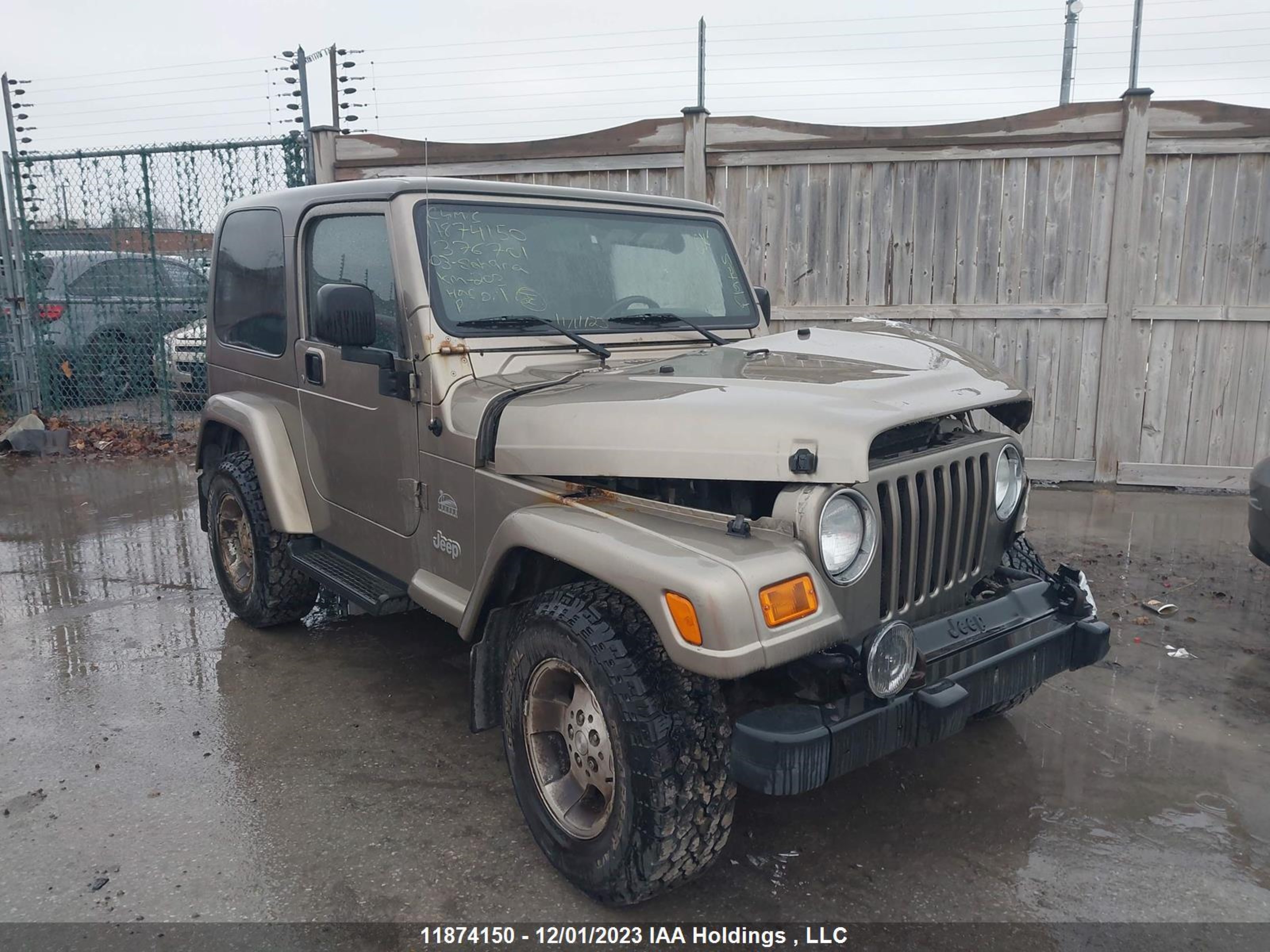 JEEP WRANGLER 2003 1j4fa59s23p376701