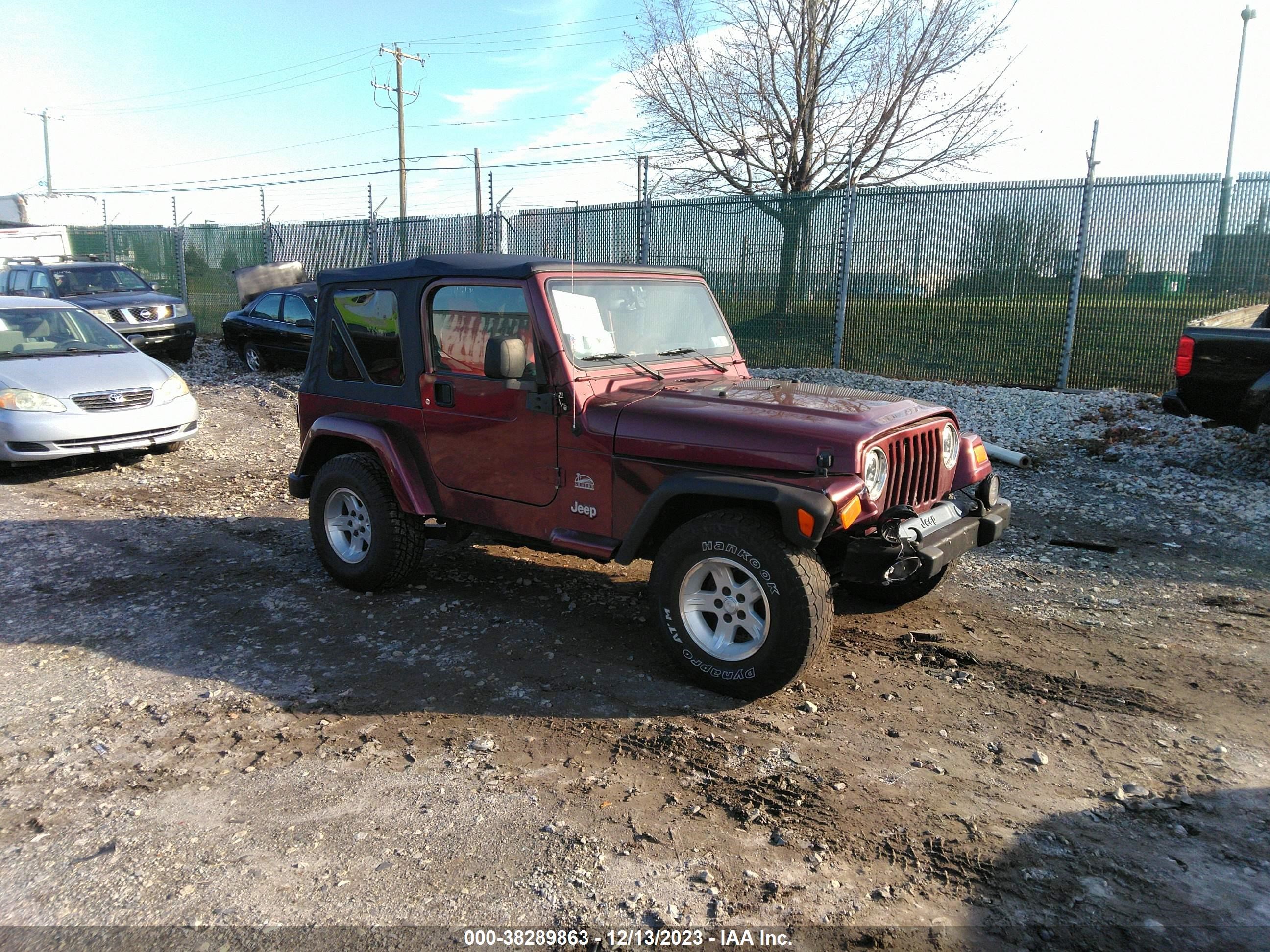 JEEP WRANGLER 2004 1j4fa59s74p725126