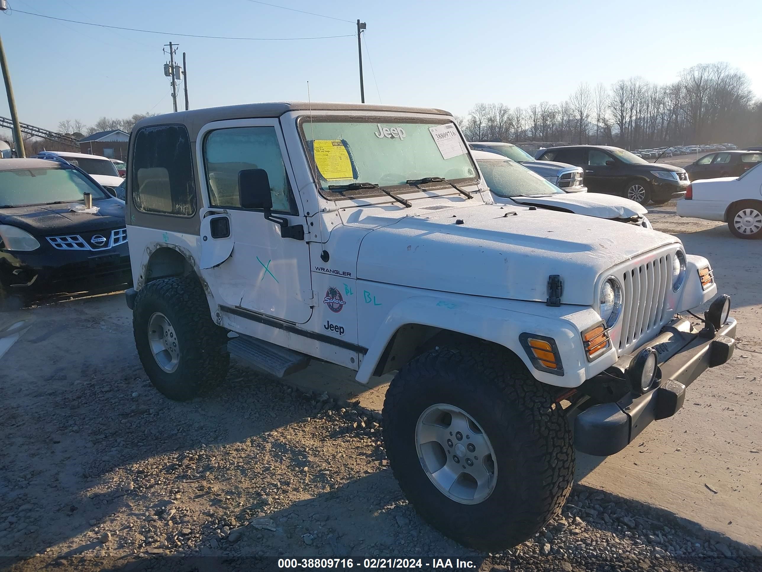 JEEP WRANGLER 2002 1j4fa59s82p724127