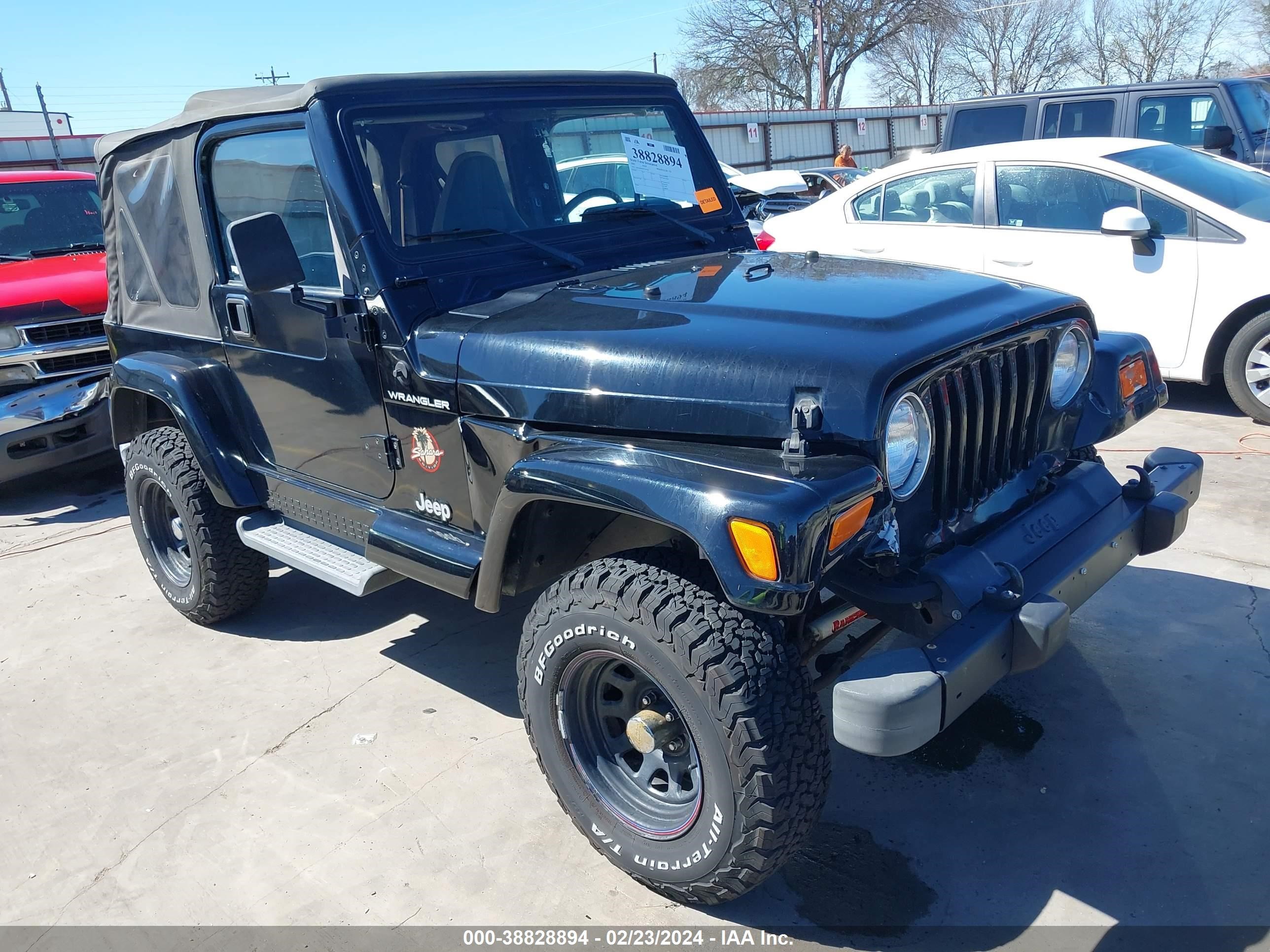 JEEP WRANGLER 2002 1j4fa59sx2p742726