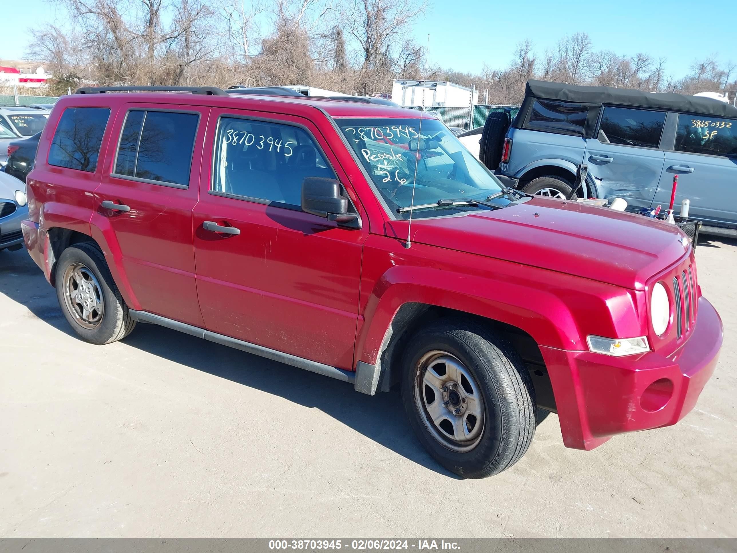 JEEP LIBERTY (PATRIOT) 2009 1j4ft28a09d139975