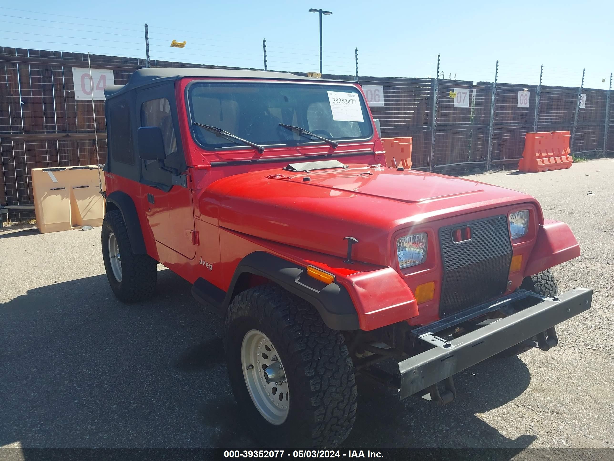 JEEP WRANGLER 1995 1j4fy19p9sp284600