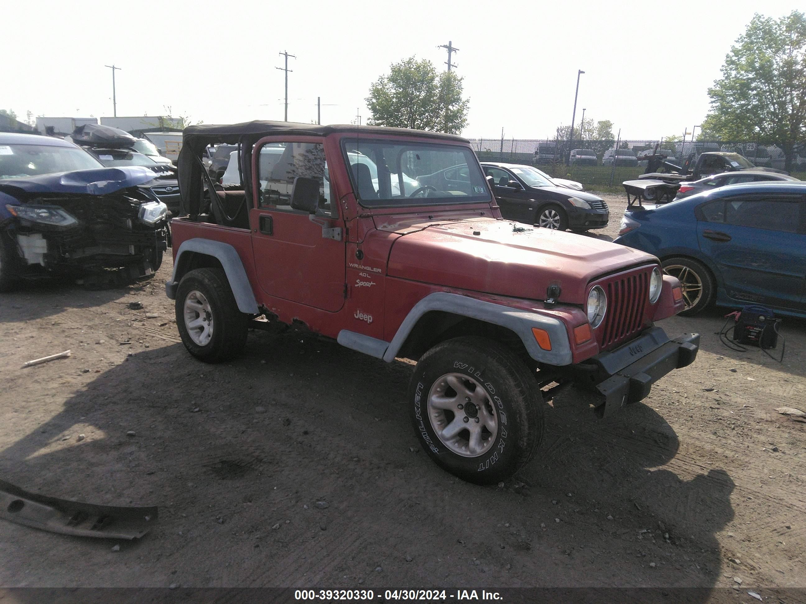 JEEP WRANGLER 1999 1j4fy19s3xp435457