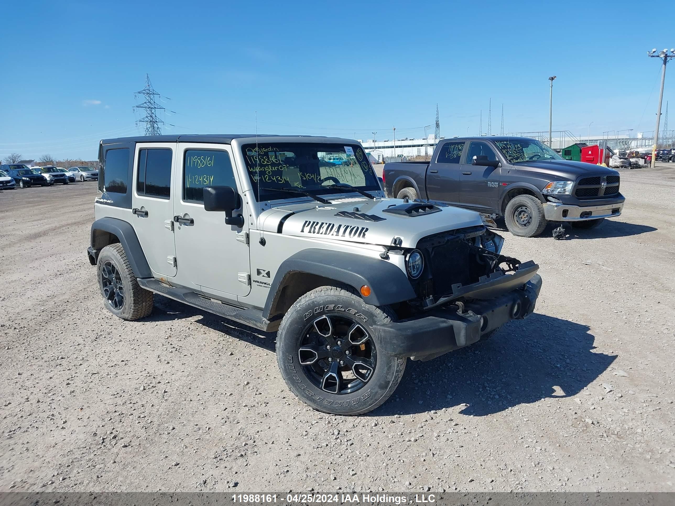 JEEP WRANGLER 2007 1j4ga39107l124314