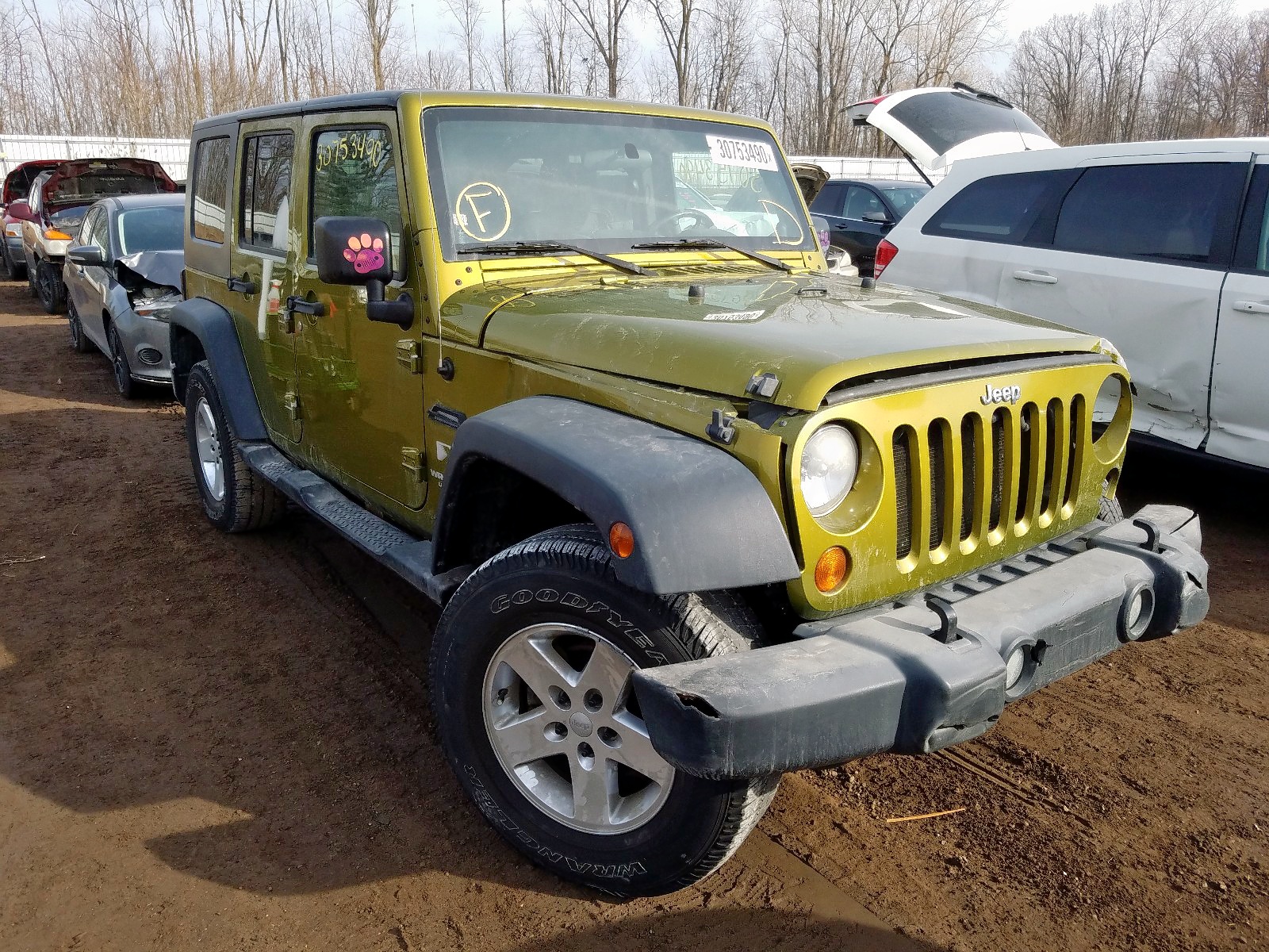 JEEP WRANGLER X 2007 1j4ga39137l154892