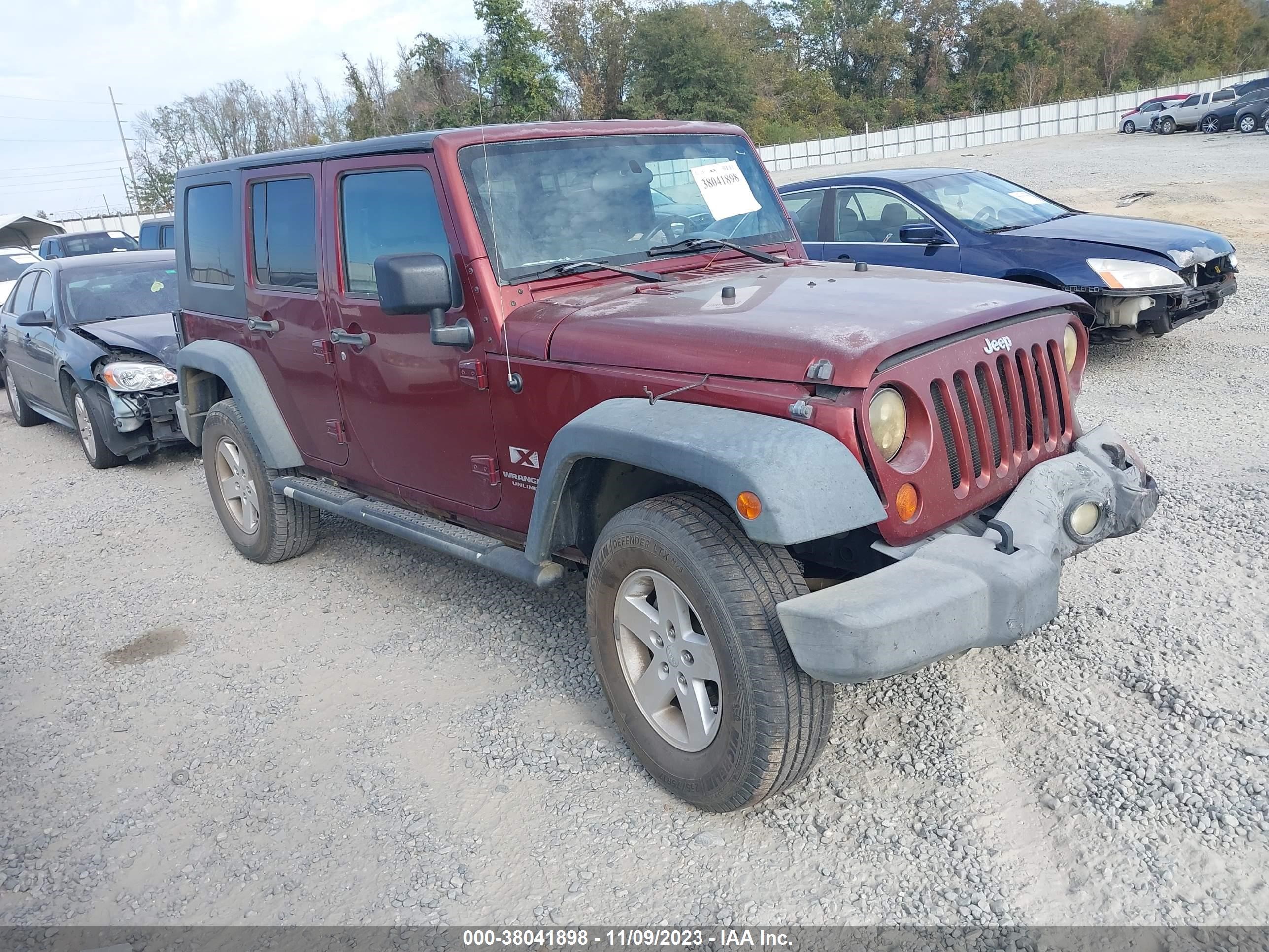 JEEP WRANGLER 2008 1j4ga39158l501060