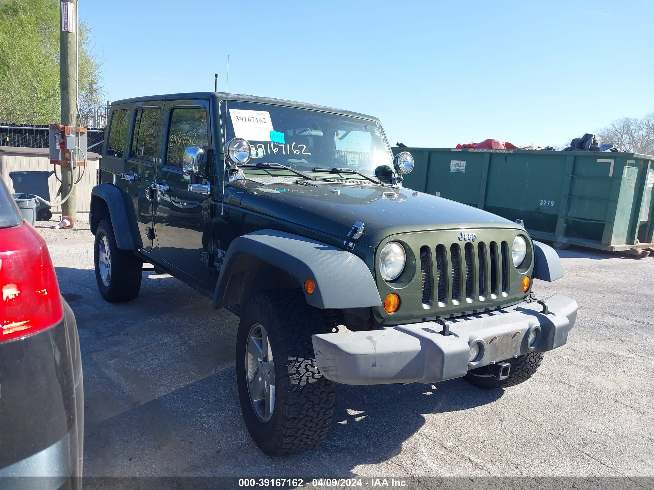 JEEP WRANGLER U 2008 1j4ga39158l509045