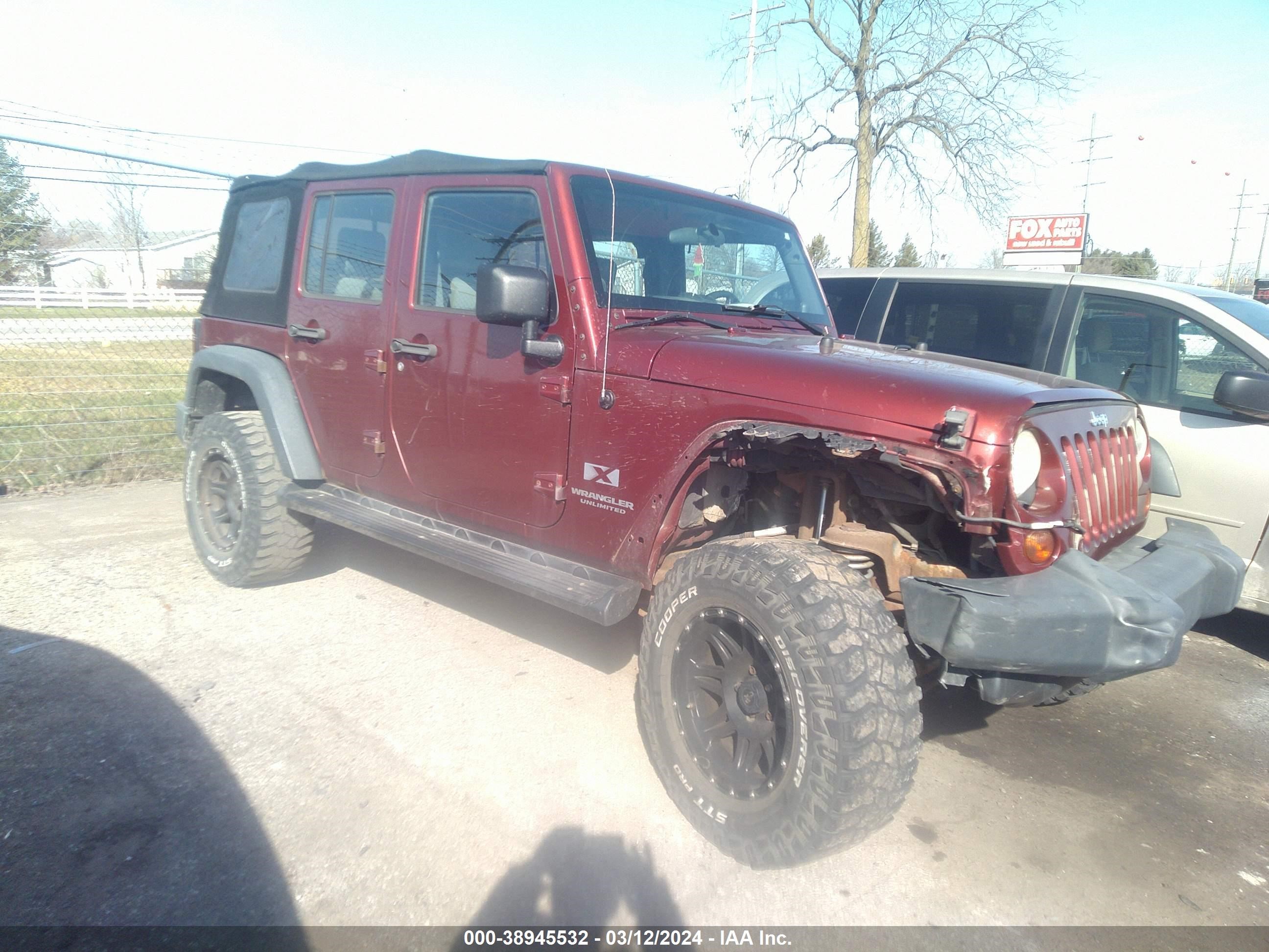 JEEP WRANGLER 2008 1j4ga39158l550968