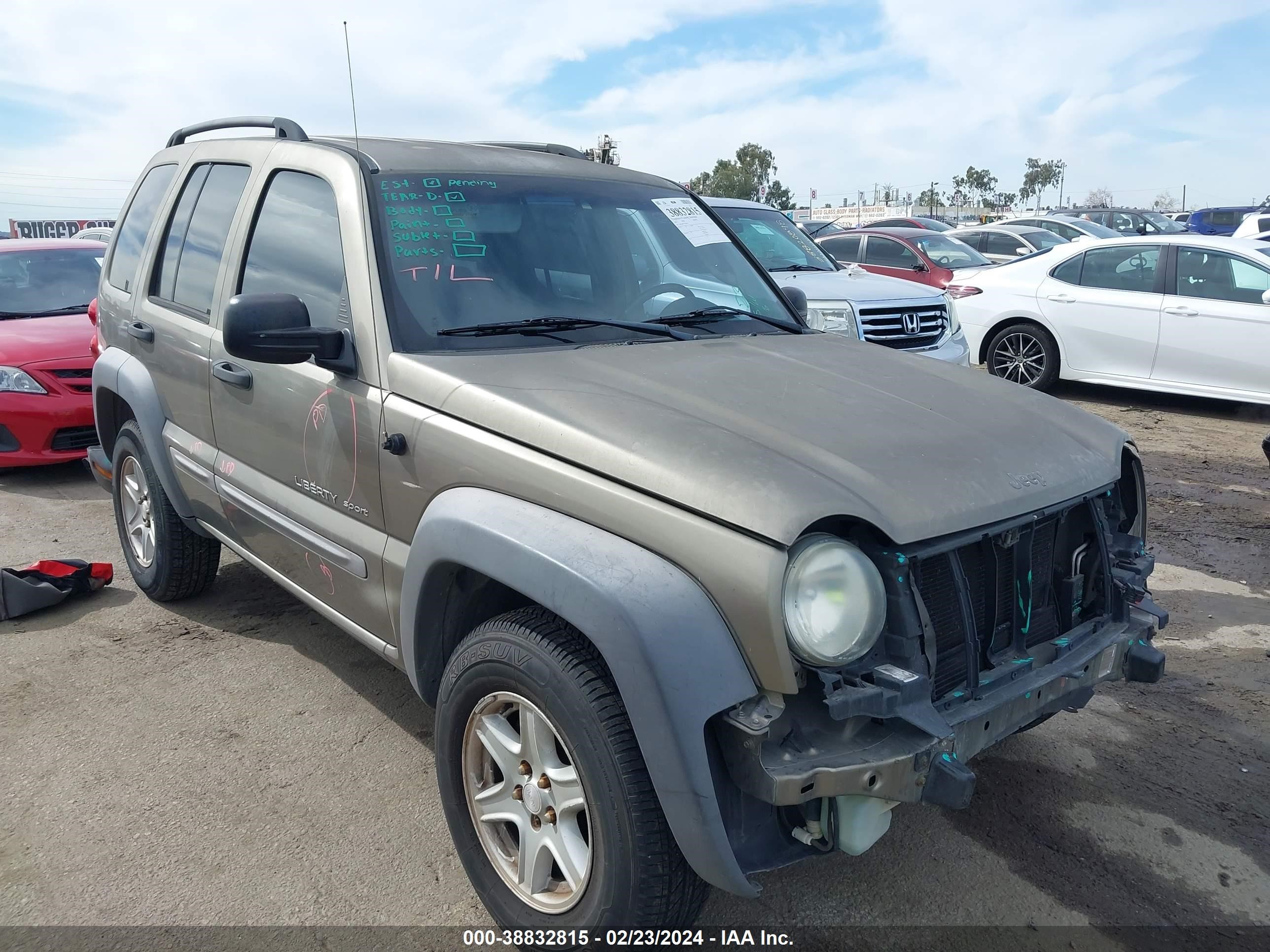 JEEP LIBERTY (NORTH AMERICA) 2003 1j4gk48k73w602993