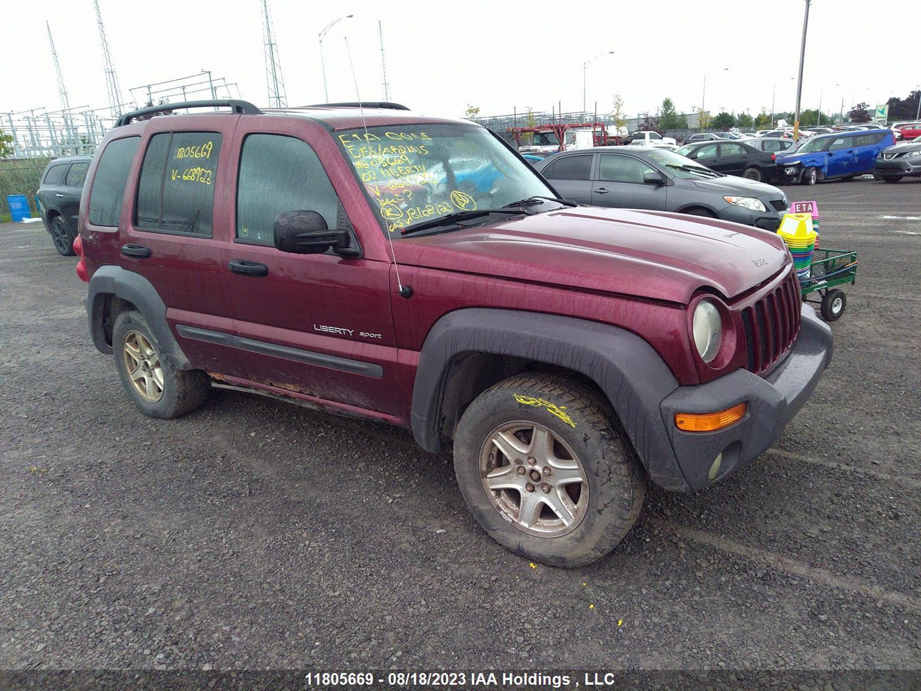 JEEP LIBERTY (NORTH AMERICA) 2003 1j4gl48k13w668923