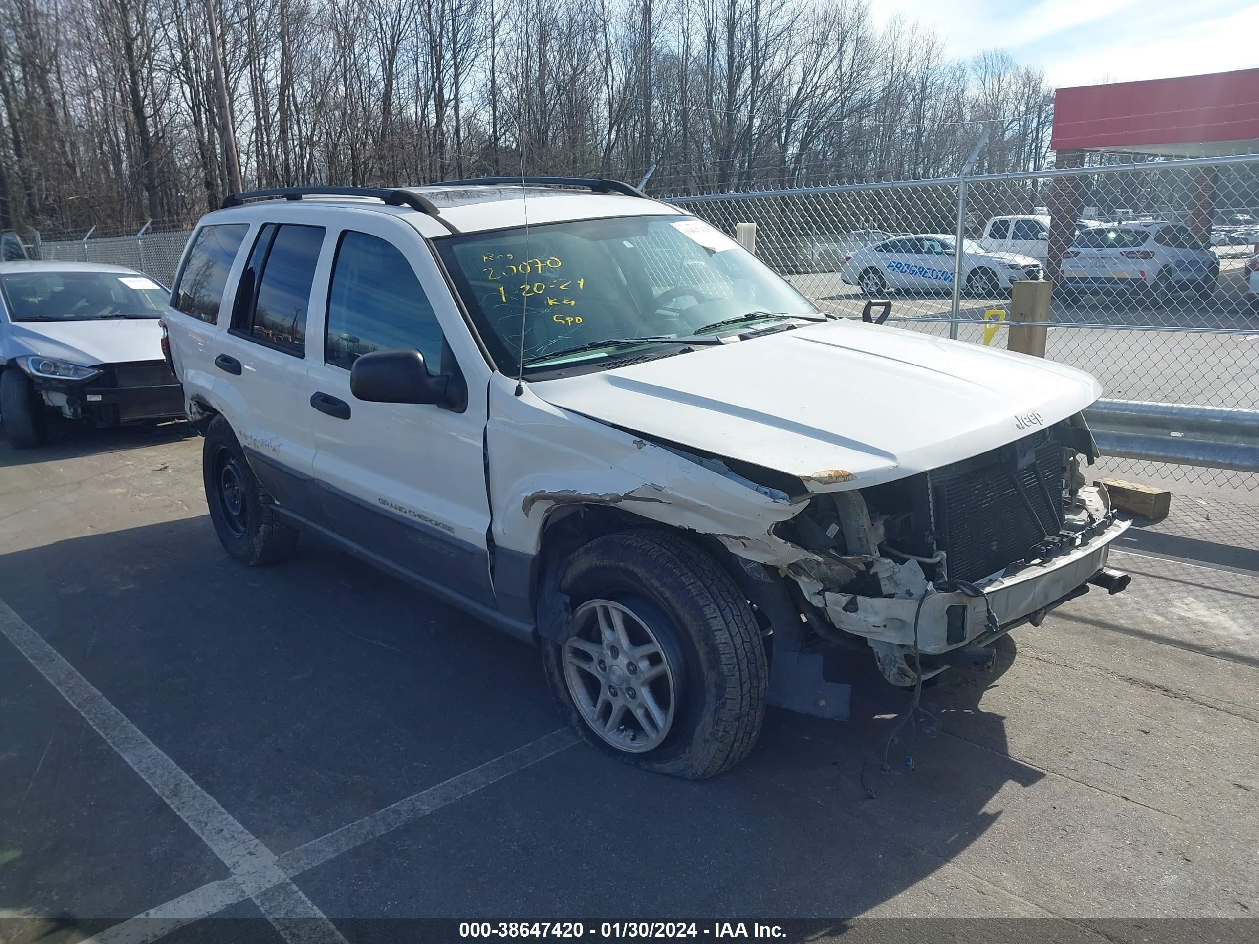 JEEP GRAND CHEROKEE 2004 1j4gw48s44c378203