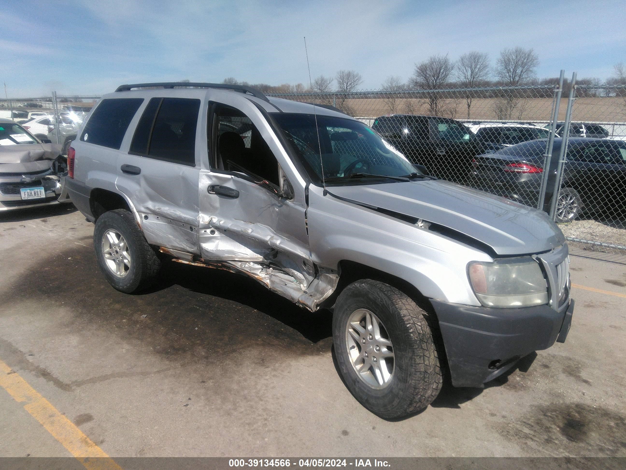 JEEP GRAND CHEROKEE 2004 1j4gw48s54c432446