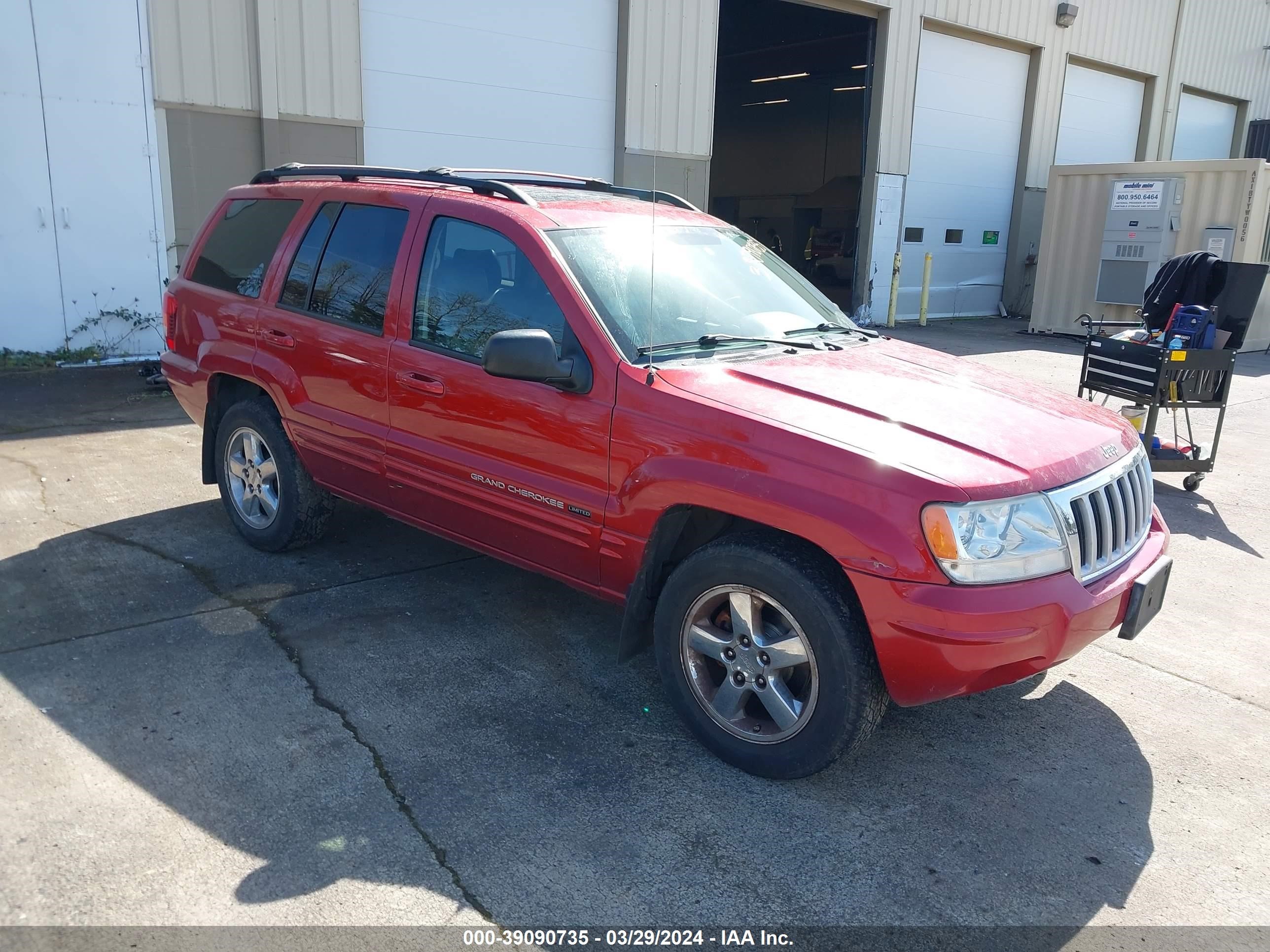 JEEP GRAND CHEROKEE 2004 1j4gw58n24c210544