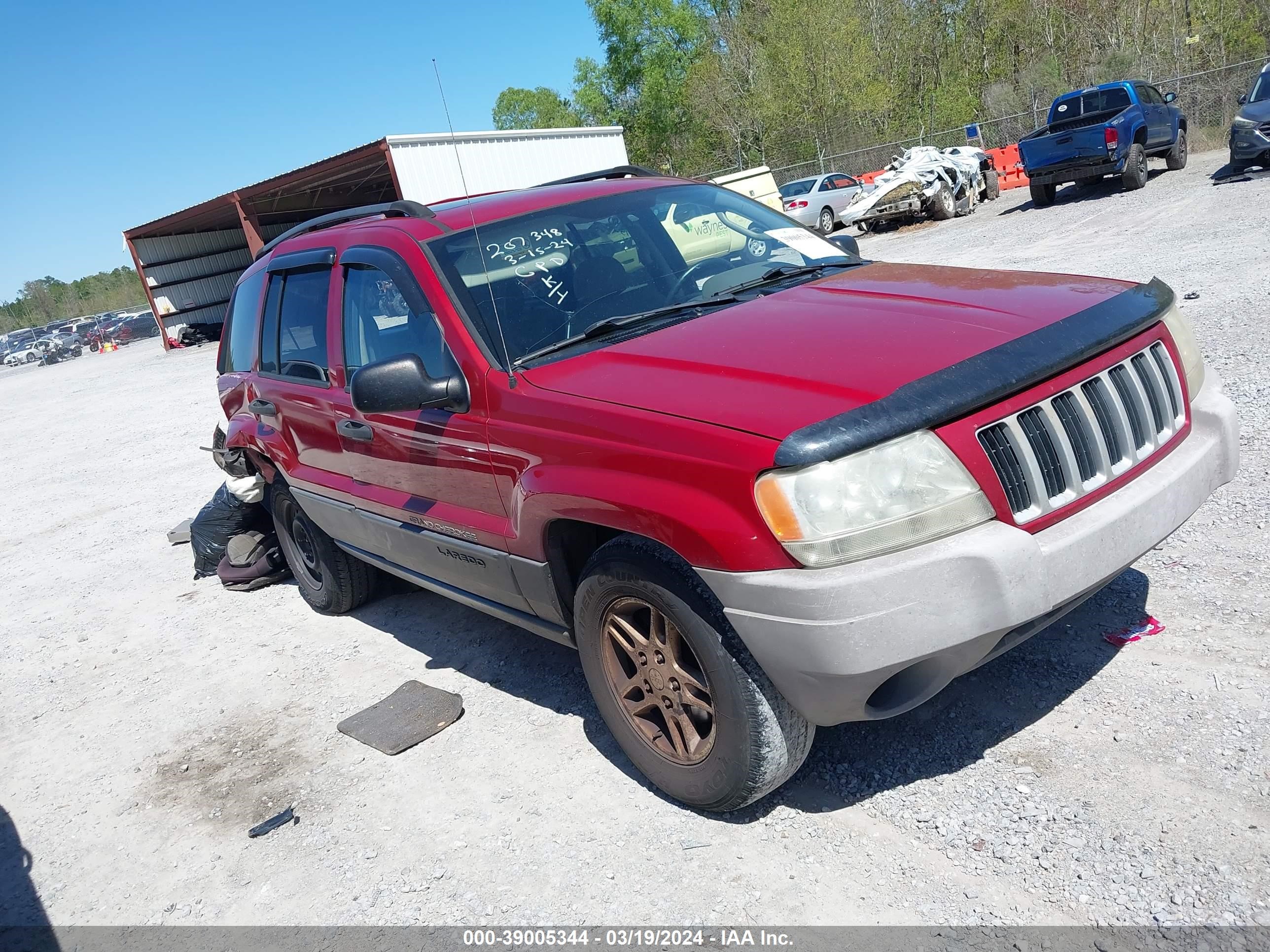 JEEP GRAND CHEROKEE 2004 1j4gx48s34c282348