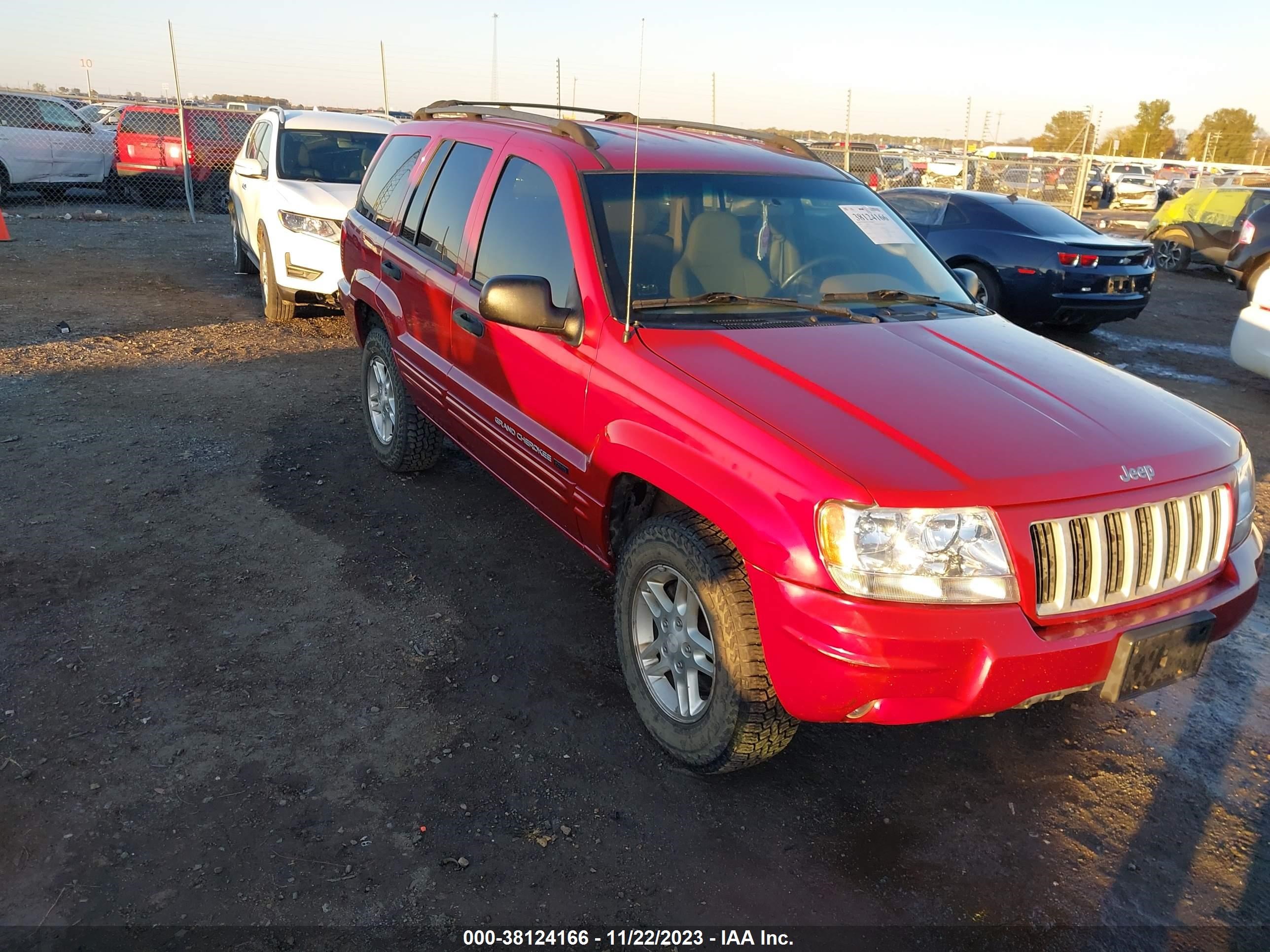 JEEP GRAND CHEROKEE 2004 1j4gx48s34c316451