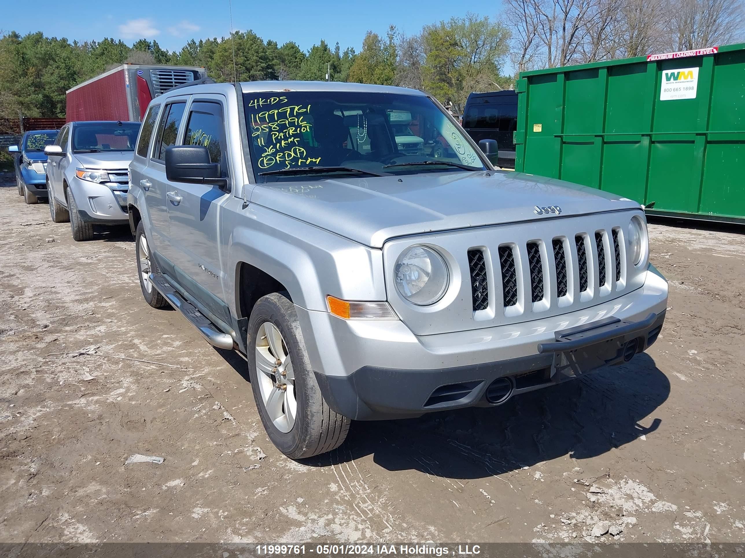 JEEP LIBERTY (PATRIOT) 2011 1j4nf2gb7bd258996