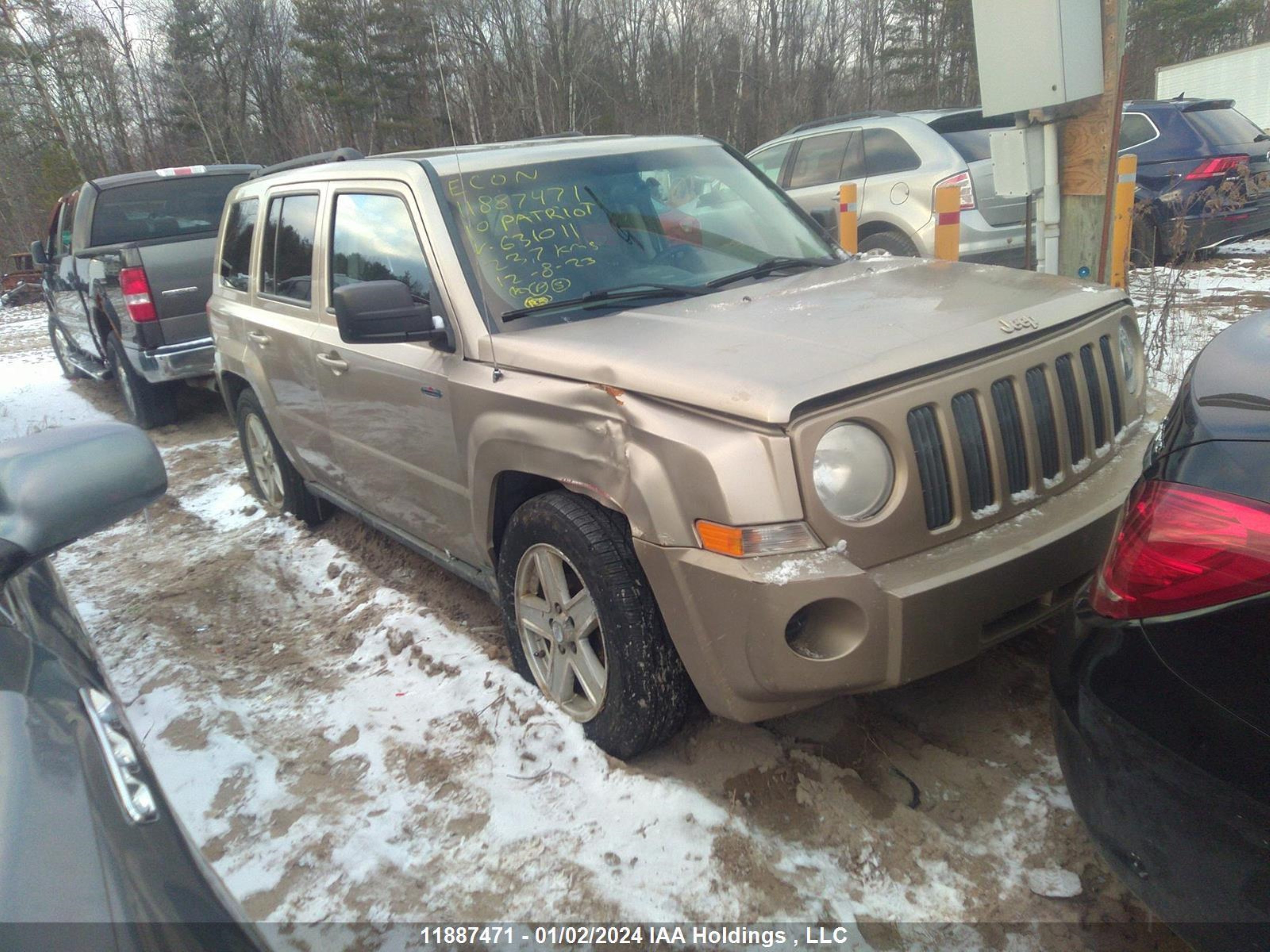 JEEP LIBERTY (PATRIOT) 2010 1j4nf2gb8ad631011