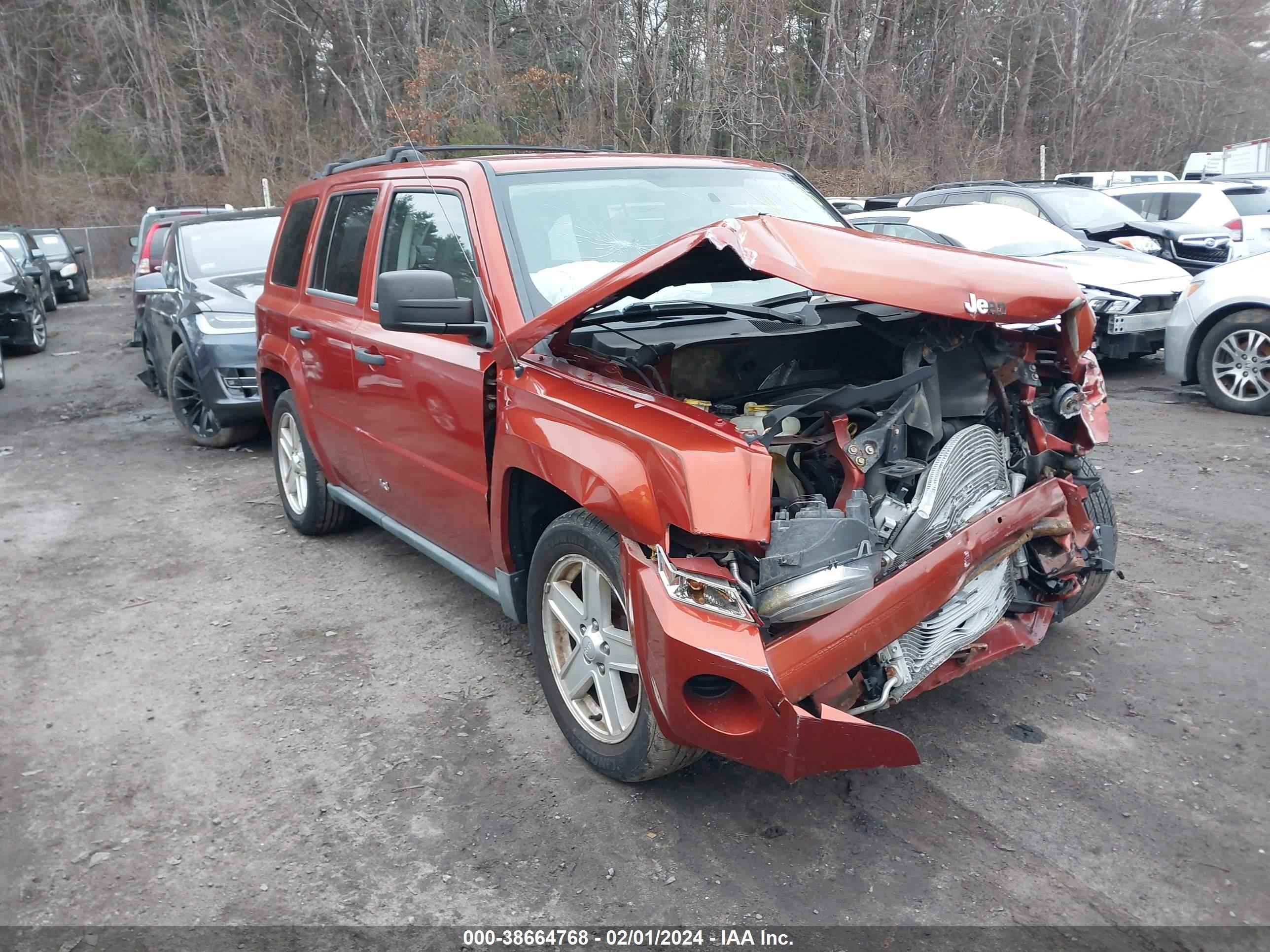 JEEP LIBERTY (PATRIOT) 2008 1j8ff28w38d636700