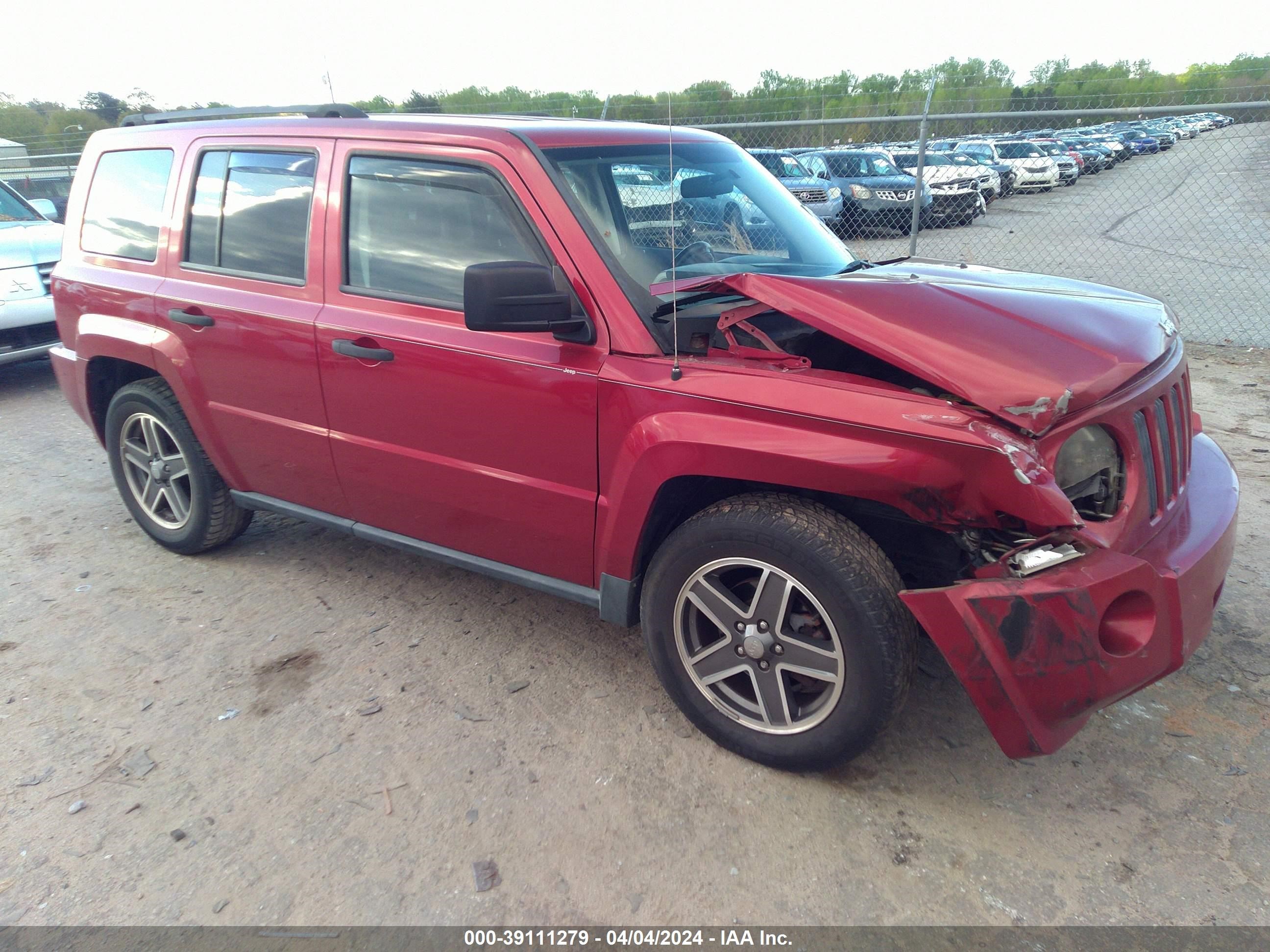 JEEP LIBERTY (PATRIOT) 2008 1j8ff28w48d721688