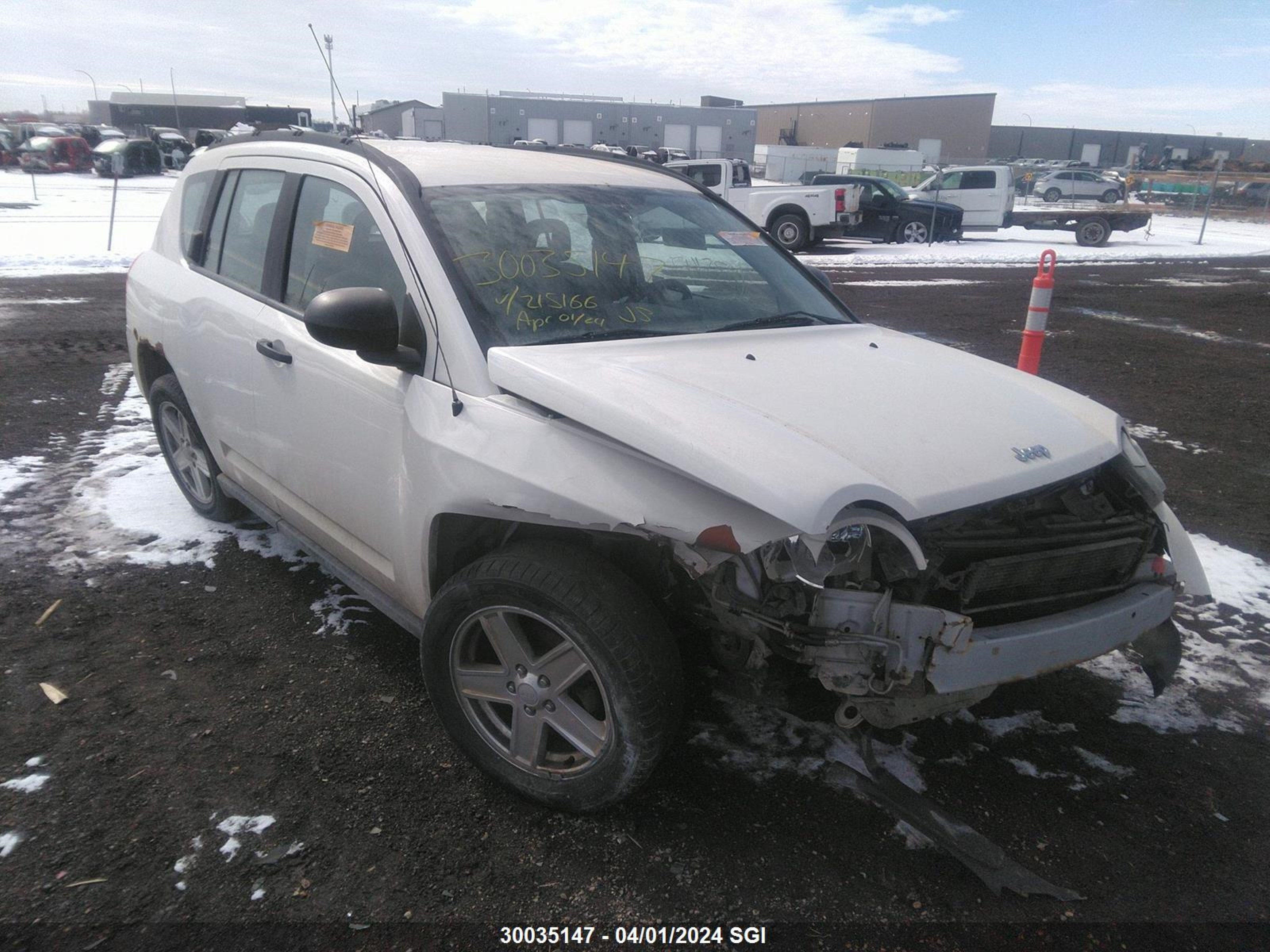 JEEP COMPASS 2007 1j8ff47w37d215166