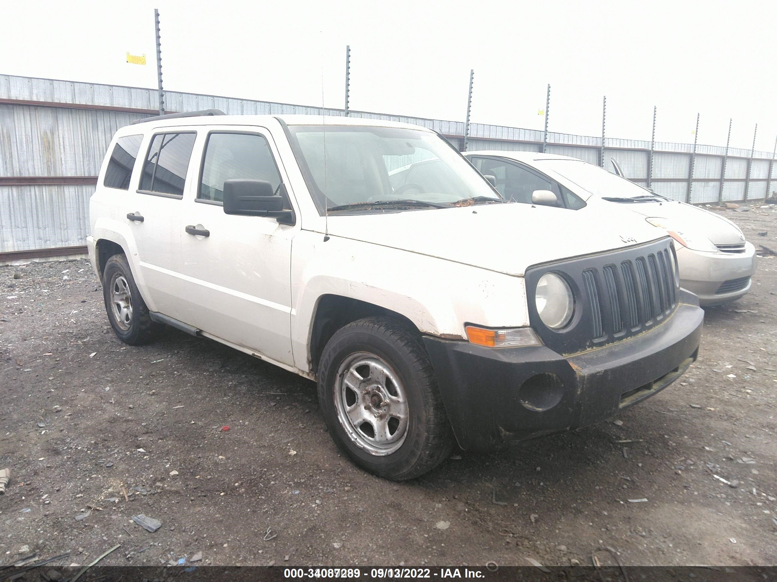 JEEP LIBERTY (PATRIOT) 2008 1j8ft280x8d691908