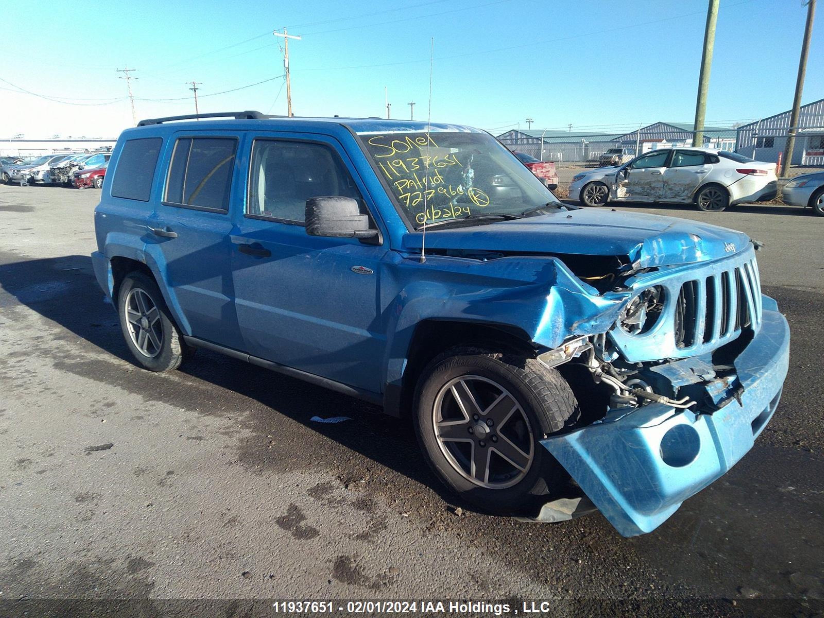 JEEP LIBERTY (PATRIOT) 2008 1j8ft28w28d727966