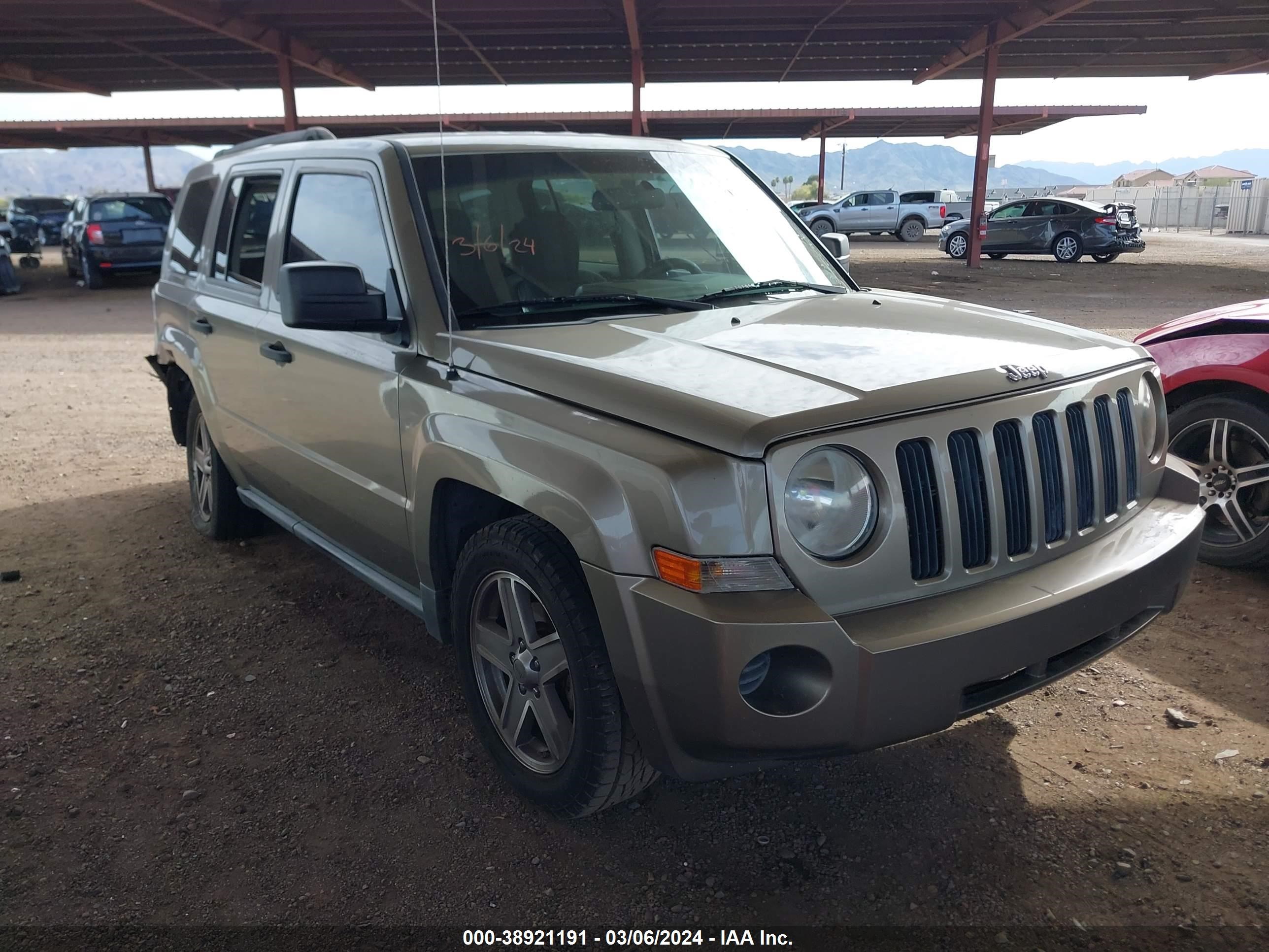 JEEP LIBERTY (PATRIOT) 2008 1j8ft28w78d520747