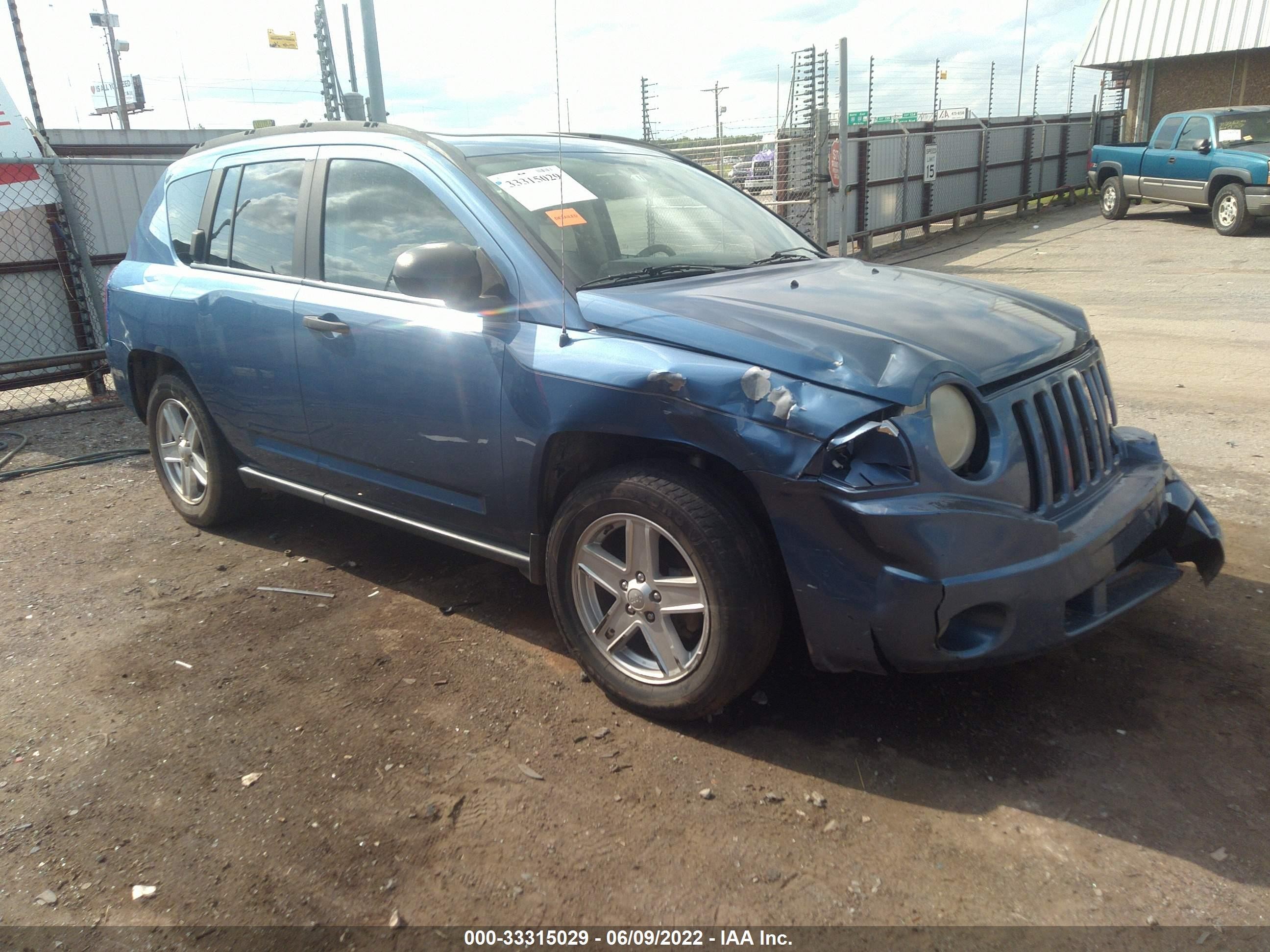 JEEP COMPASS 2007 1j8ft47w77d250222