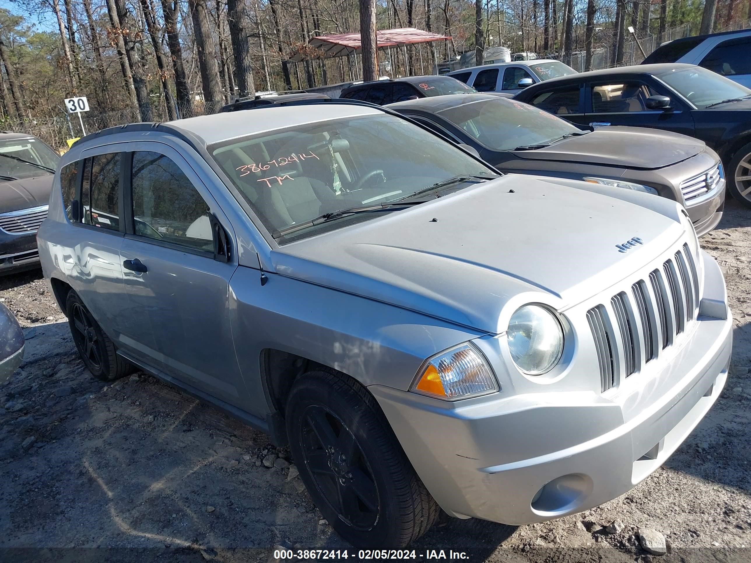 JEEP COMPASS 2007 1j8ft47w97d181078