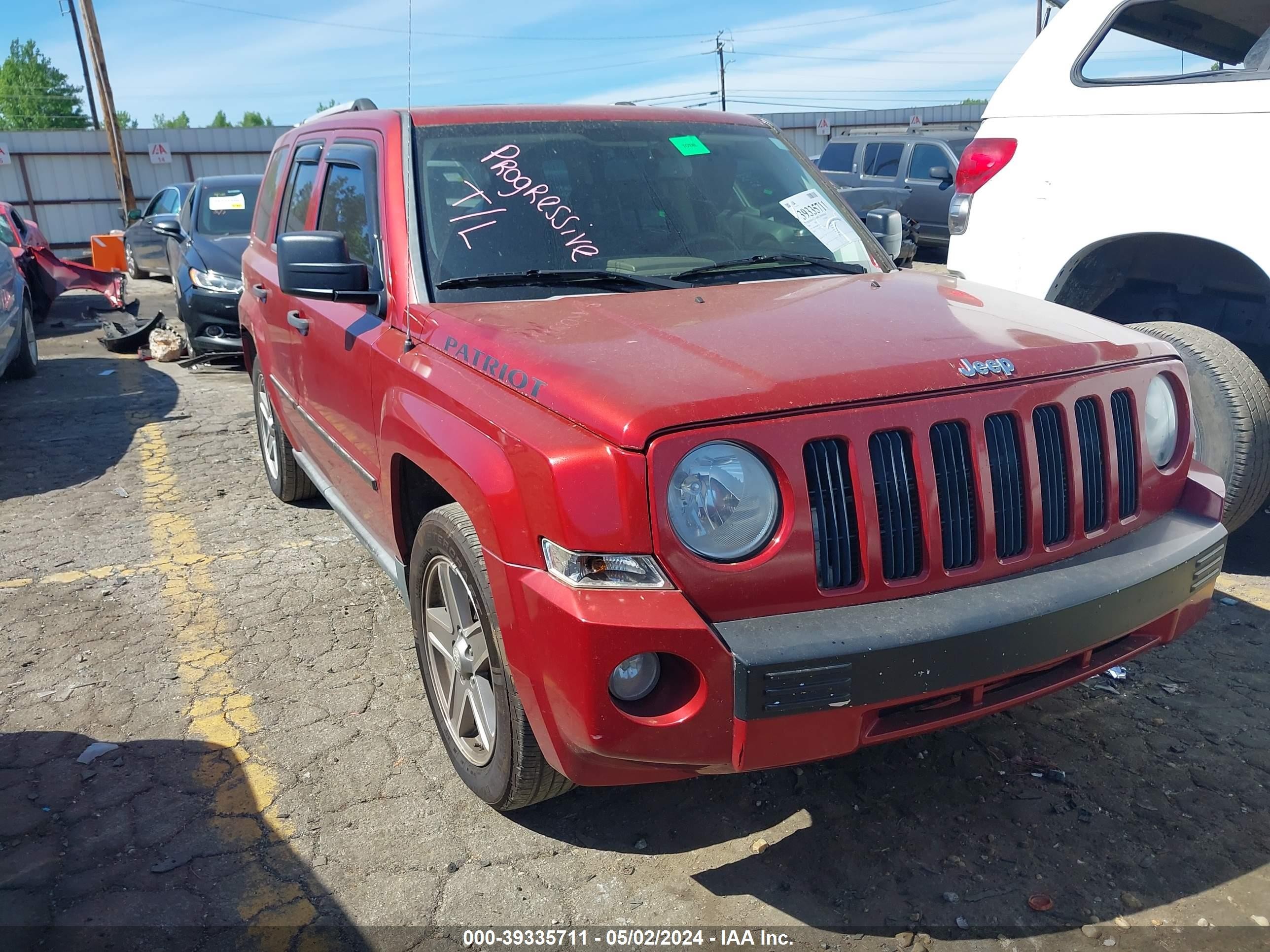 JEEP LIBERTY (PATRIOT) 2008 1j8ft48w28d527116