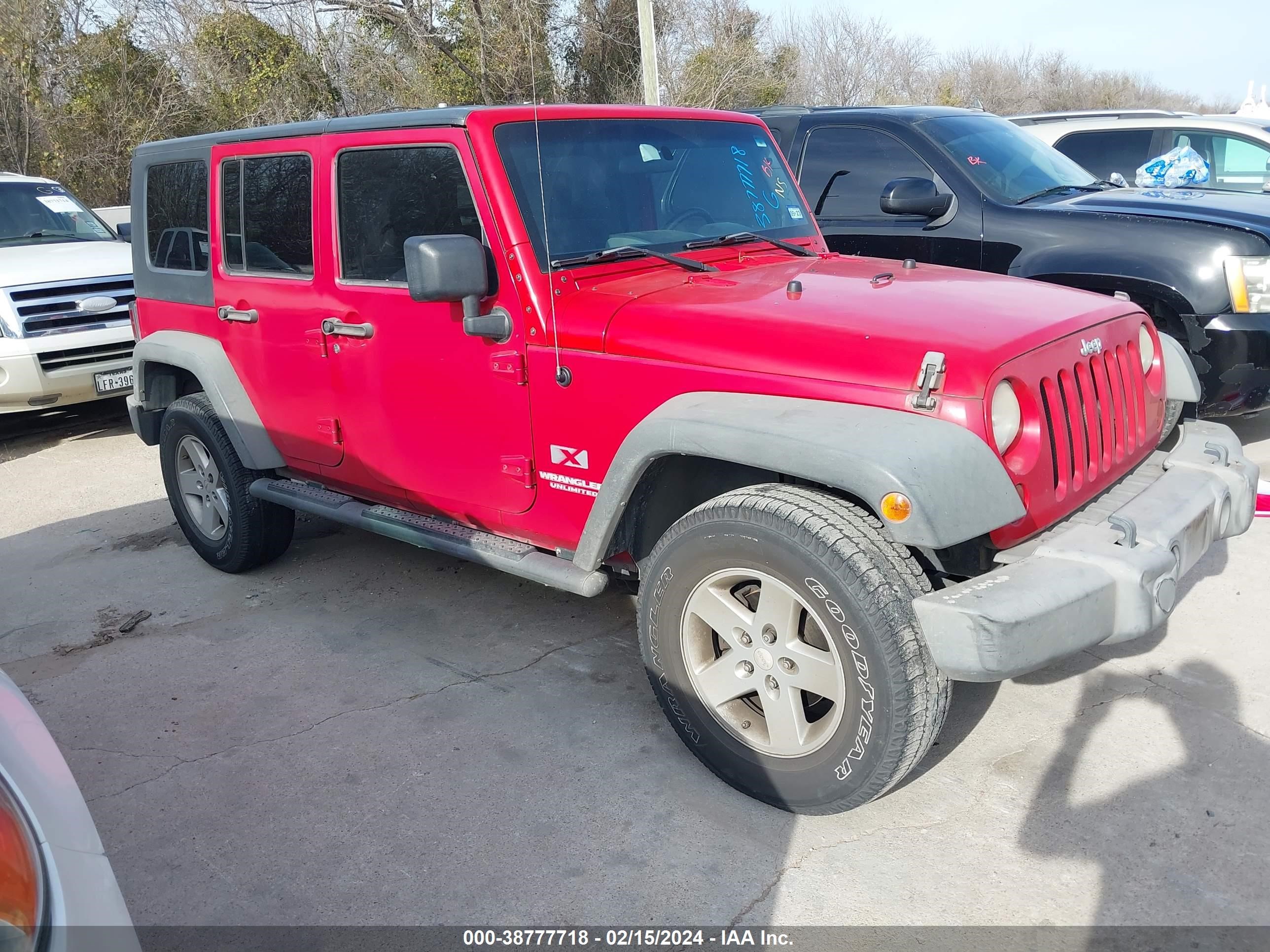 JEEP WRANGLER 2008 1j8ga39118l639435